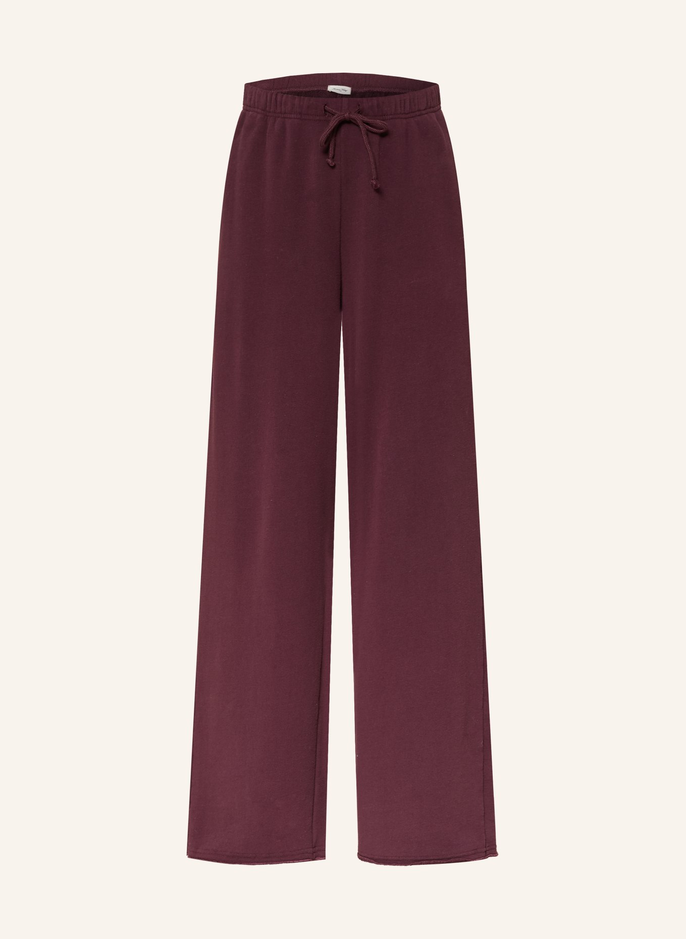 American Vintage Spodnie dresowe ATUBAY: CIEMNOCZERWONY