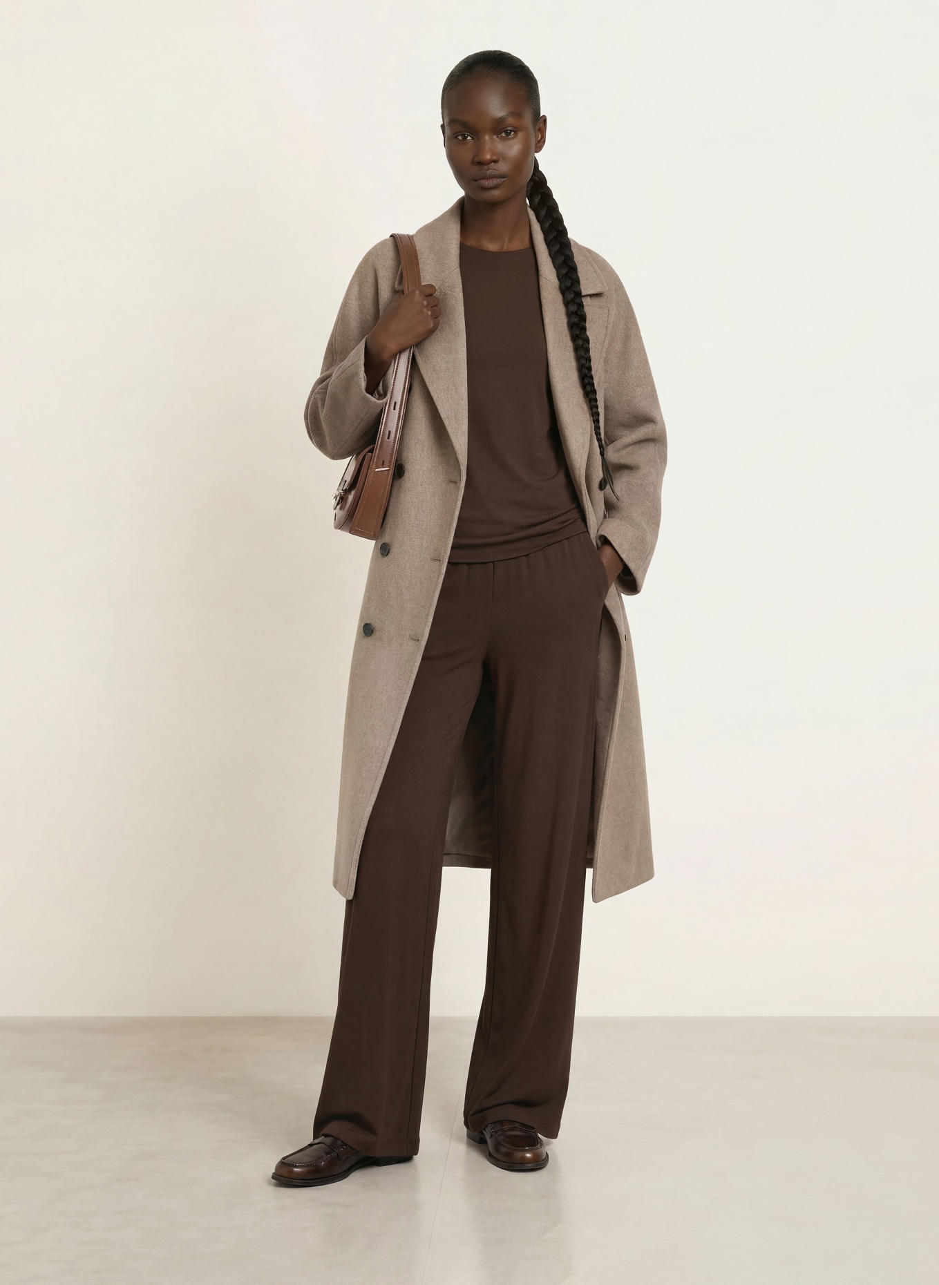 SAMSØE  SAMSØE Marlene-broek SAUMI: MARRON FONCÉ