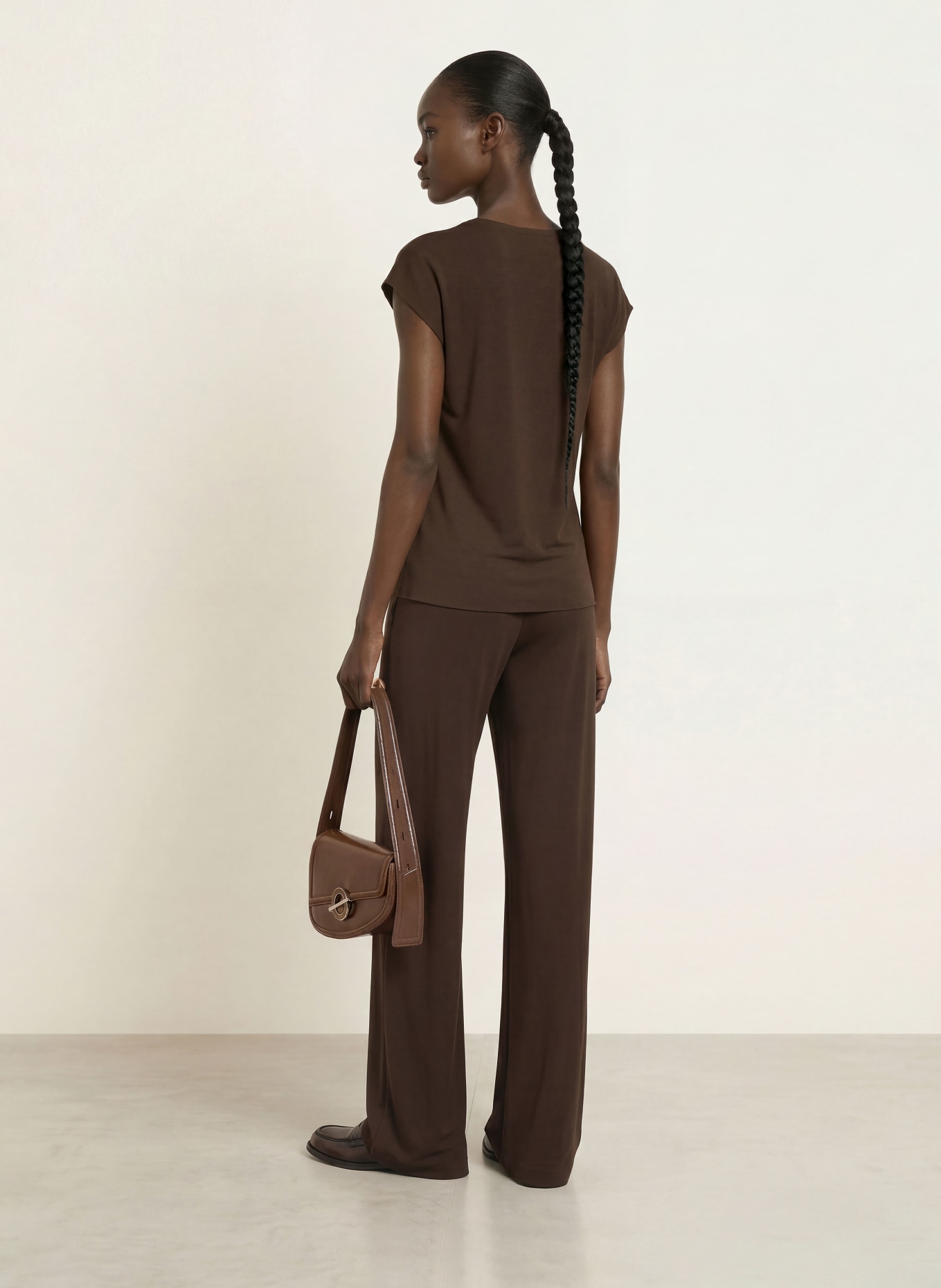 SAMSØE  SAMSØE Marlene-broek SAUMI: MARRON FONCÉ