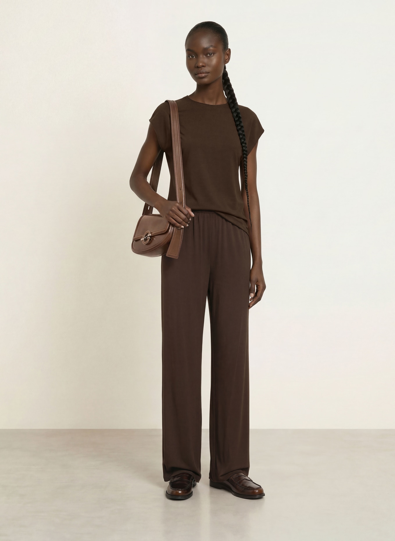 SAMSØE  SAMSØE SAUMI blouse top: DARK BROWN