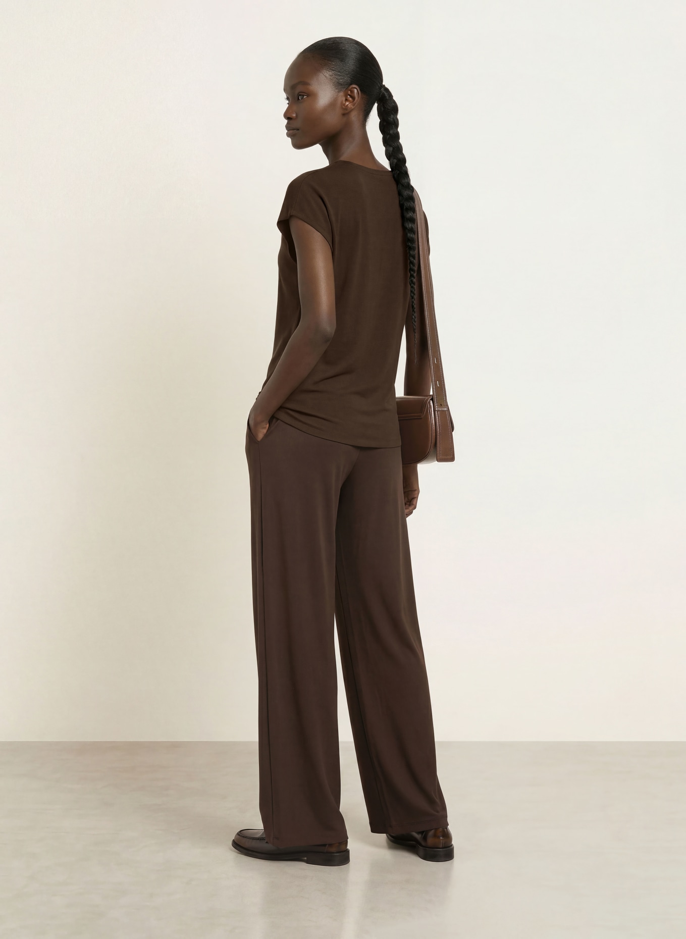 SAMSØE  SAMSØE SAUMI blouse top: DARK BROWN