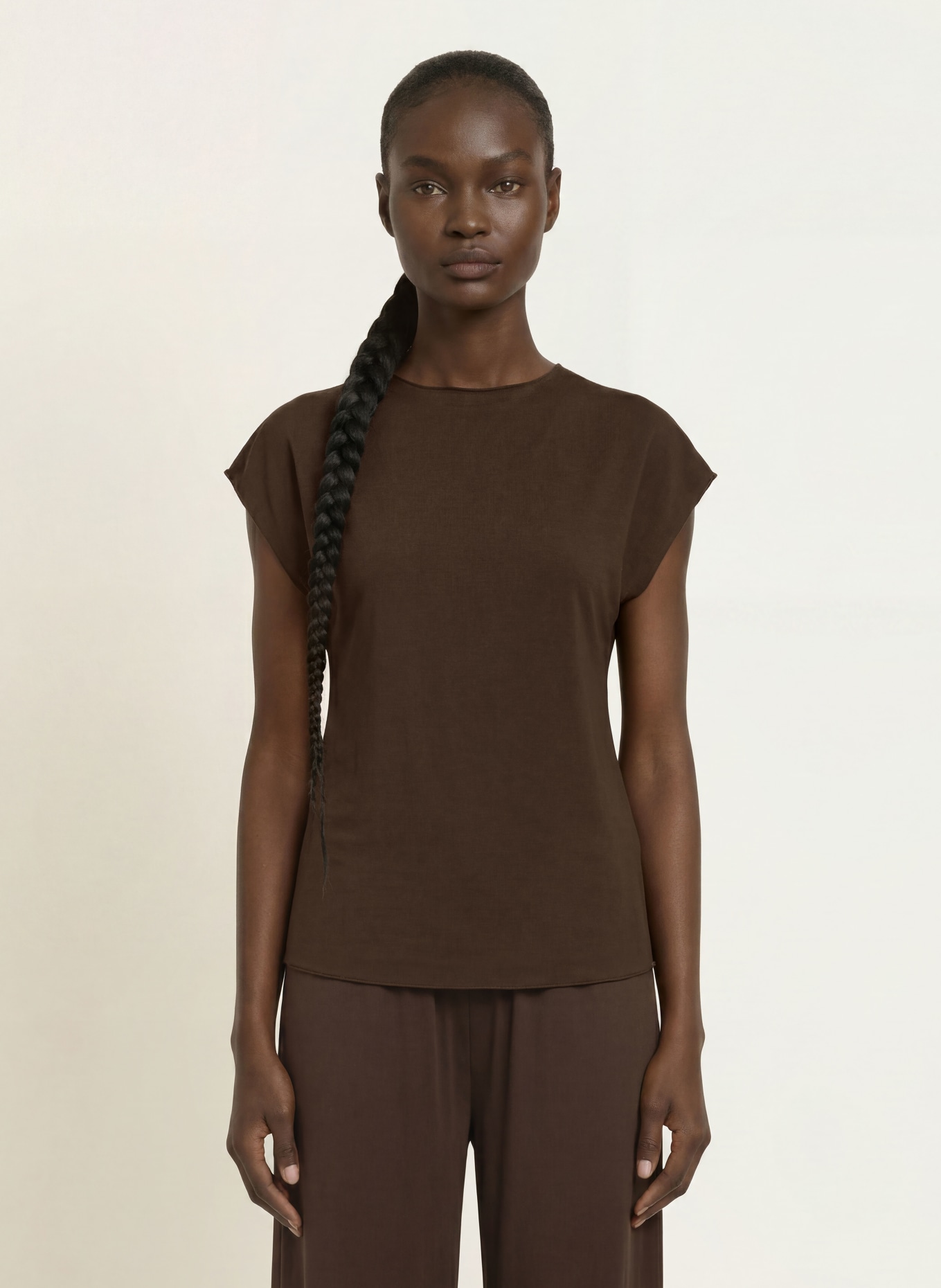 SAMSØE  SAMSØE SAUMI blouse top: DARK BROWN