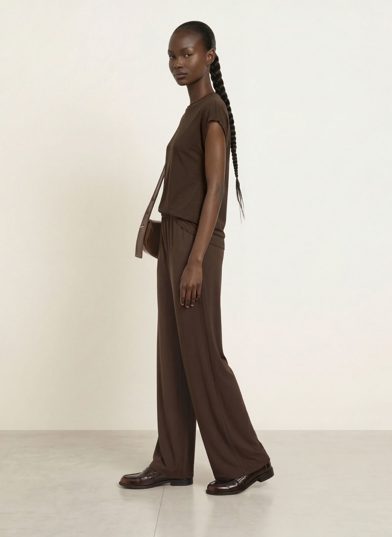 SAMSØE  SAMSØE SAUMI blouse top: DARK BROWN