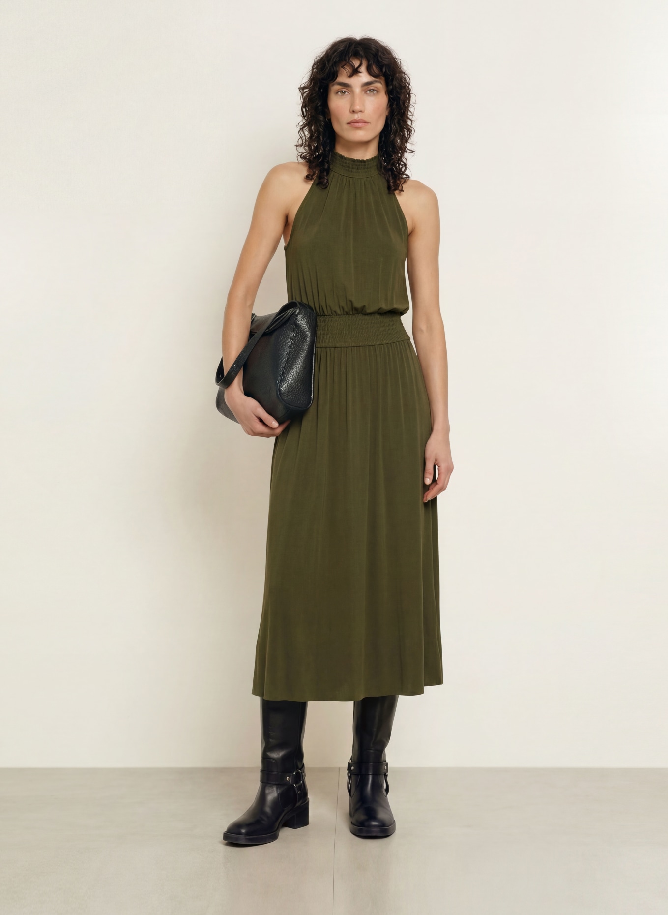 SAMSØE  SAMSØE SAUMI dress: OLIVE