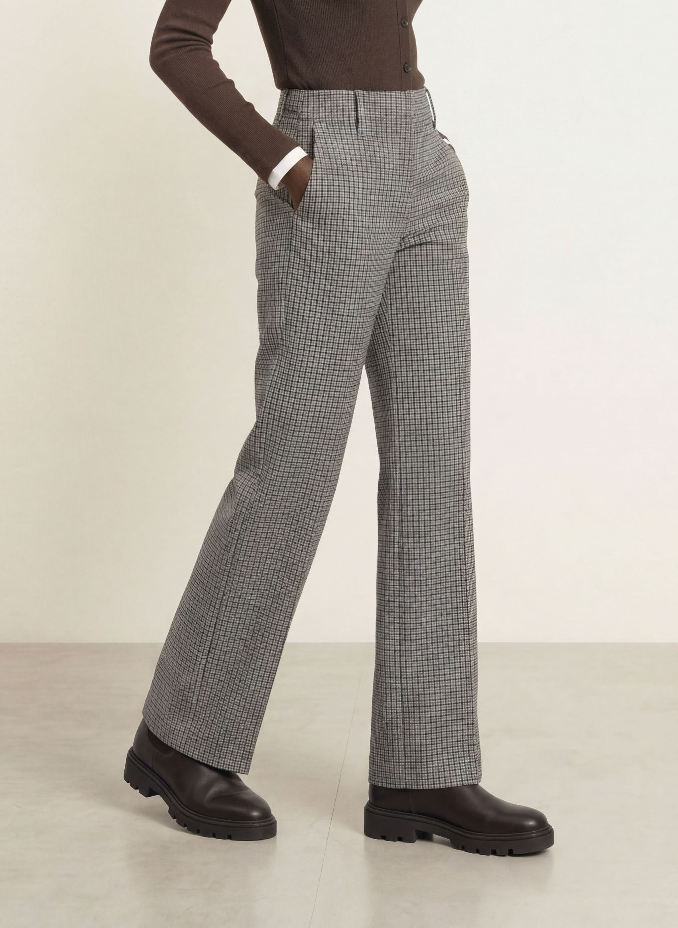 SAMSØE  SAMSØE Trousers SAHEAVEN: GRAY / BLACK