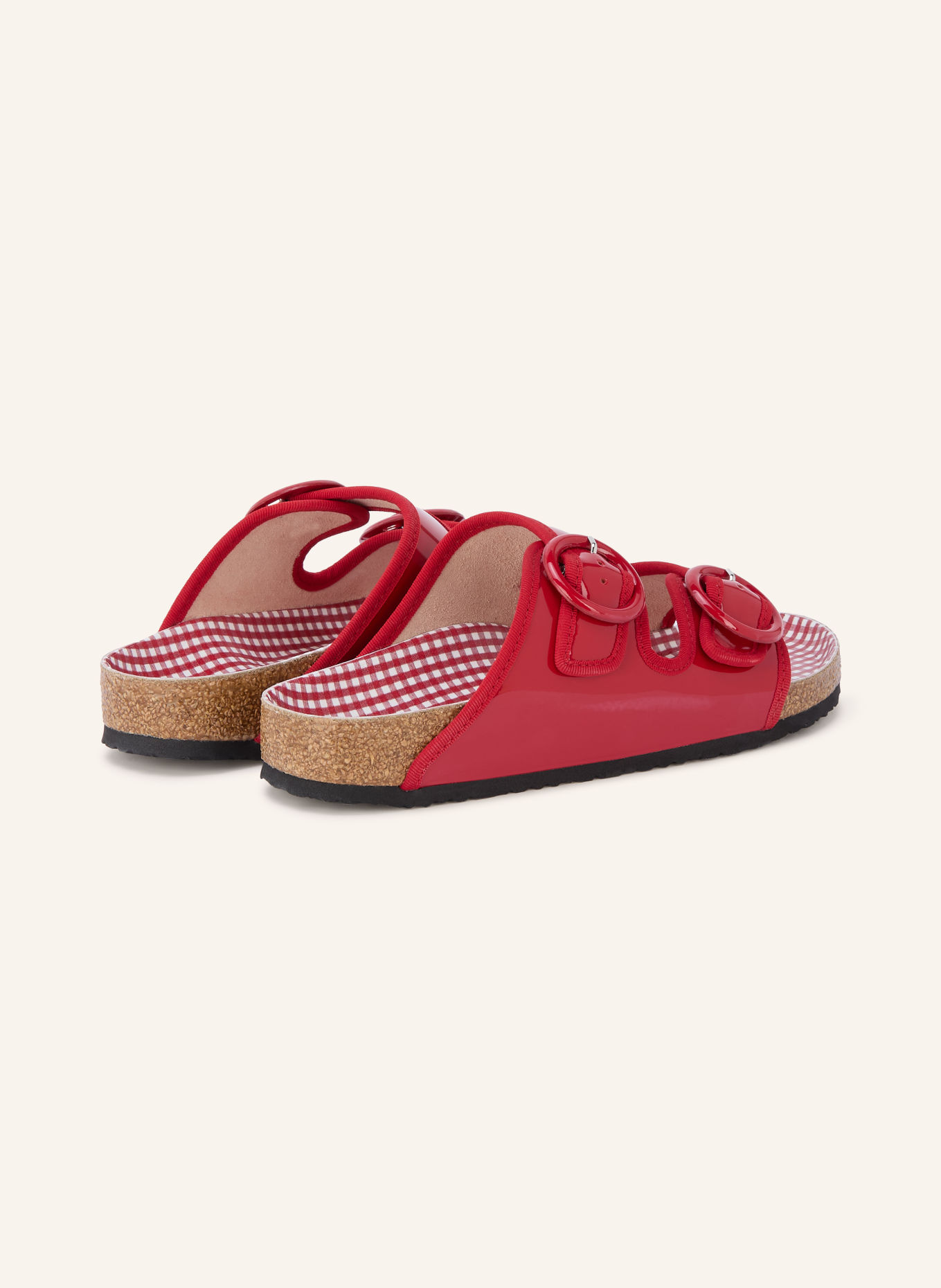 1774 BIRKENSTOCK Sandales ouvertes REPETTO ARIZONA ROUND BUCKLE: ROUGE