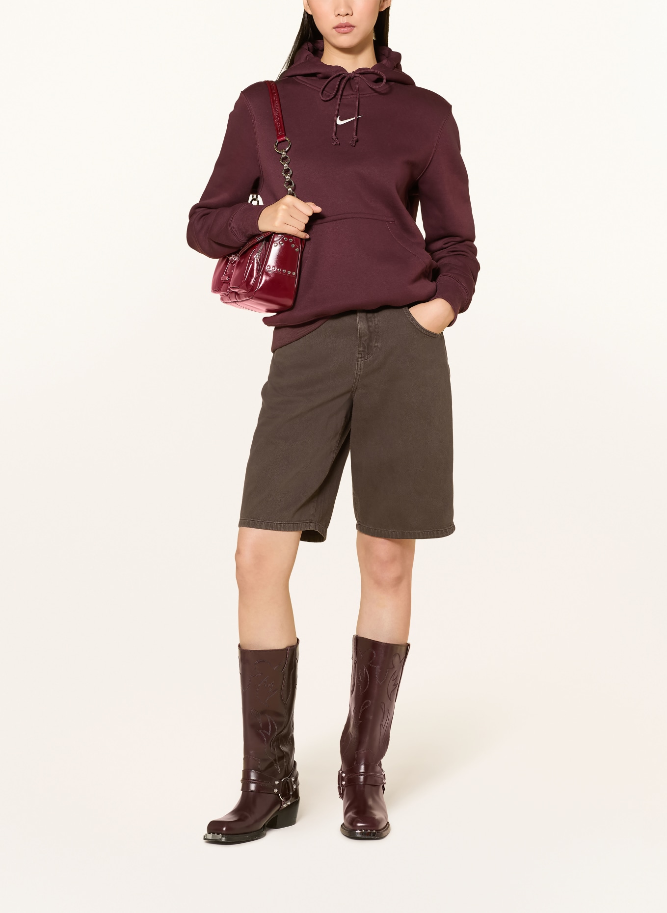 ONLY Jean shorts: DARK BROWN
