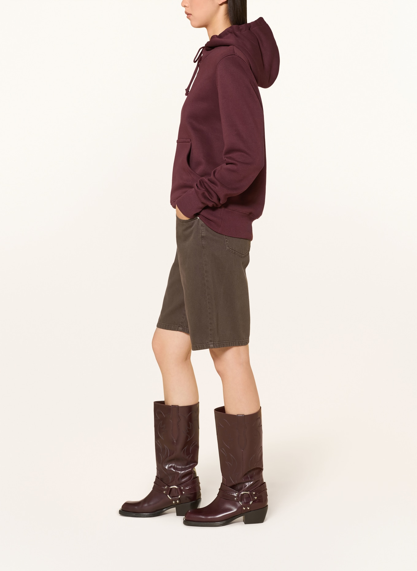 ONLY Jean shorts: DARK BROWN