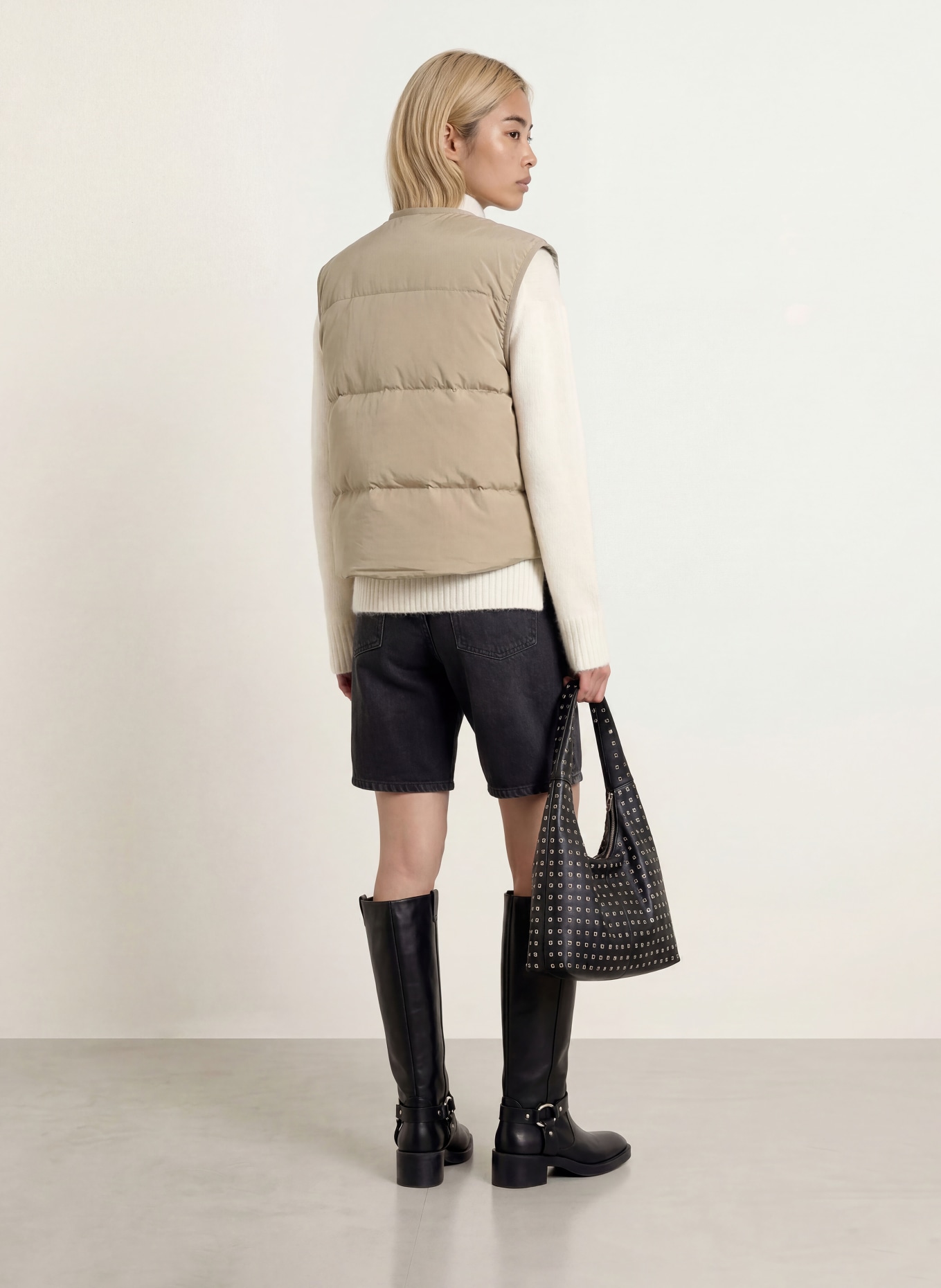 MOS MOSH MMMANJA Down vest: BEIGE