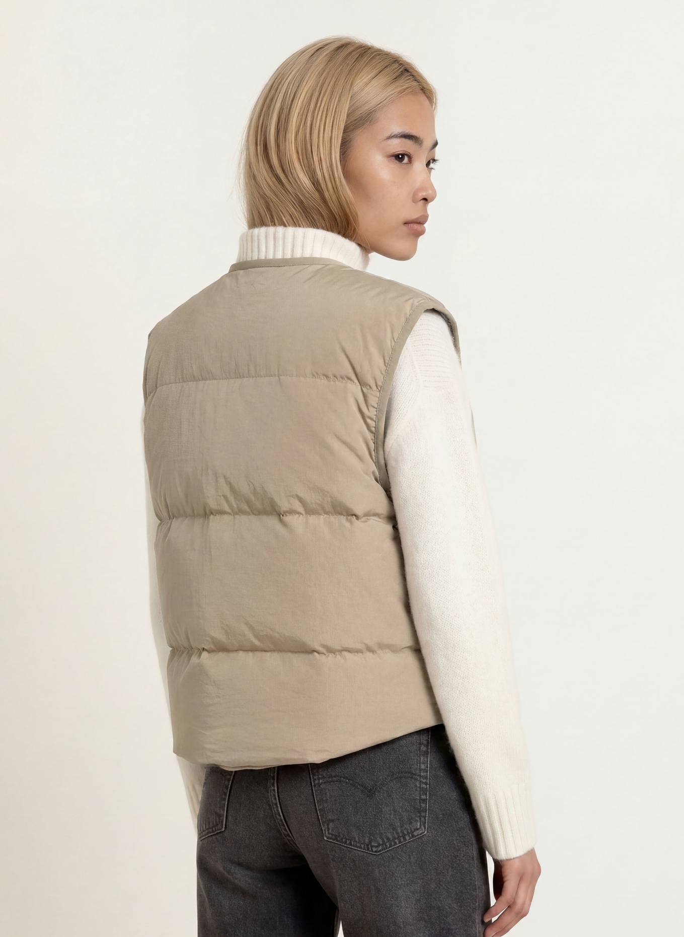 MOS MOSH MMMANJA Down vest: BEIGE
