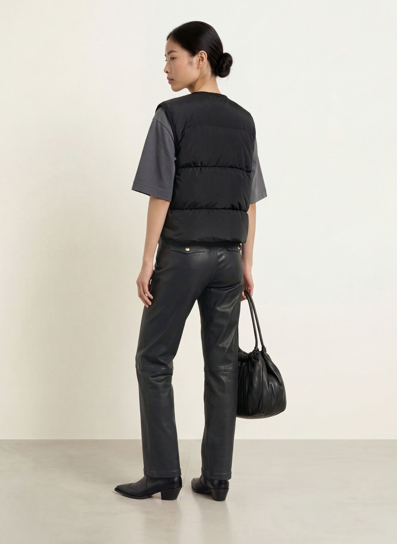 MOS MOSH Donzen bodywarmer MMMANJA: ZWART