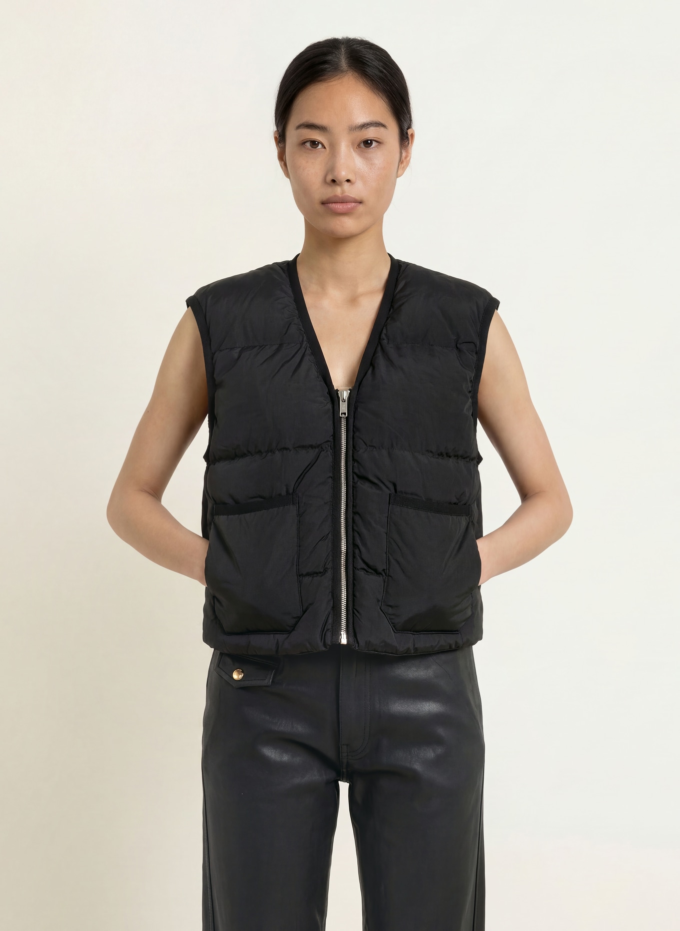 MOS MOSH Donzen bodywarmer MMMANJA: ZWART