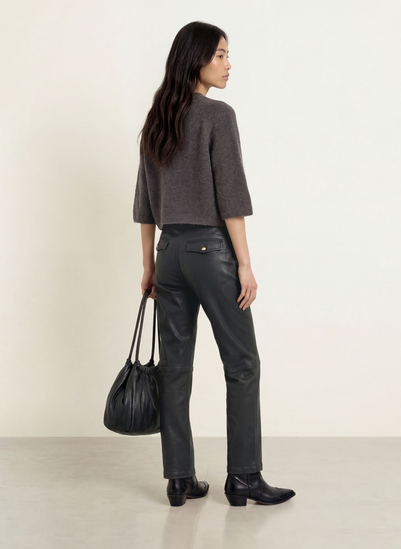 MOS MOSH Cardigan MMTHORA LIZET cu alpaca: GRI ÎNCHIS