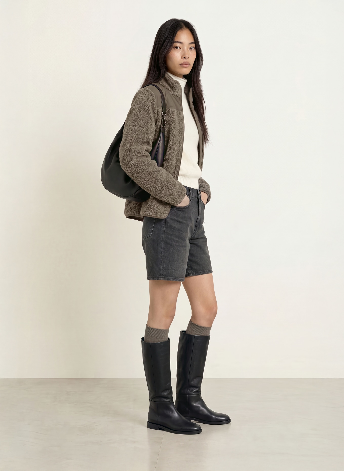MOS MOSH Teddyfell-Jacke MMELISA ELI: OLIV