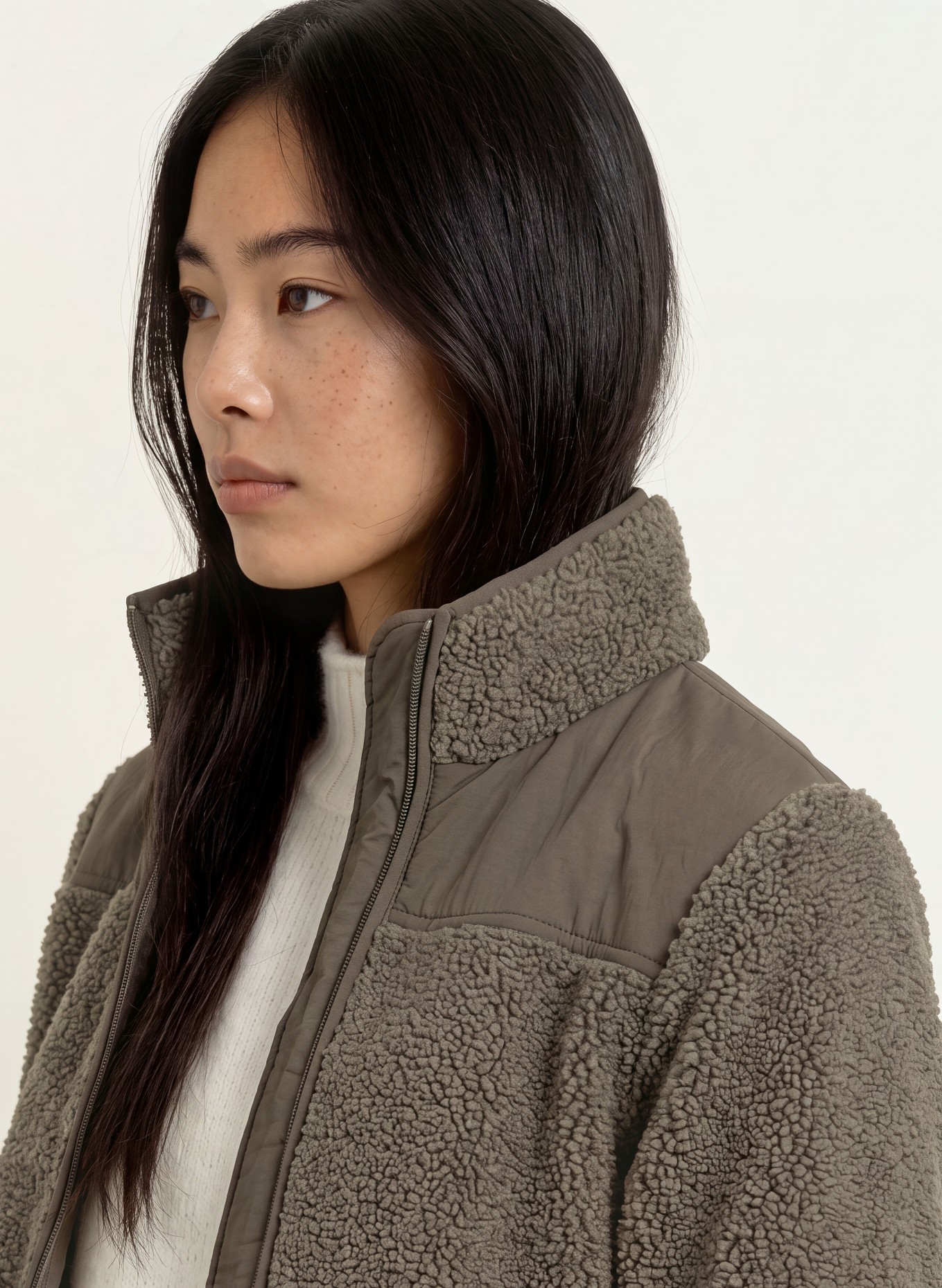 MOS MOSH Teddyfell-Jacke MMELISA ELI: OLIV
