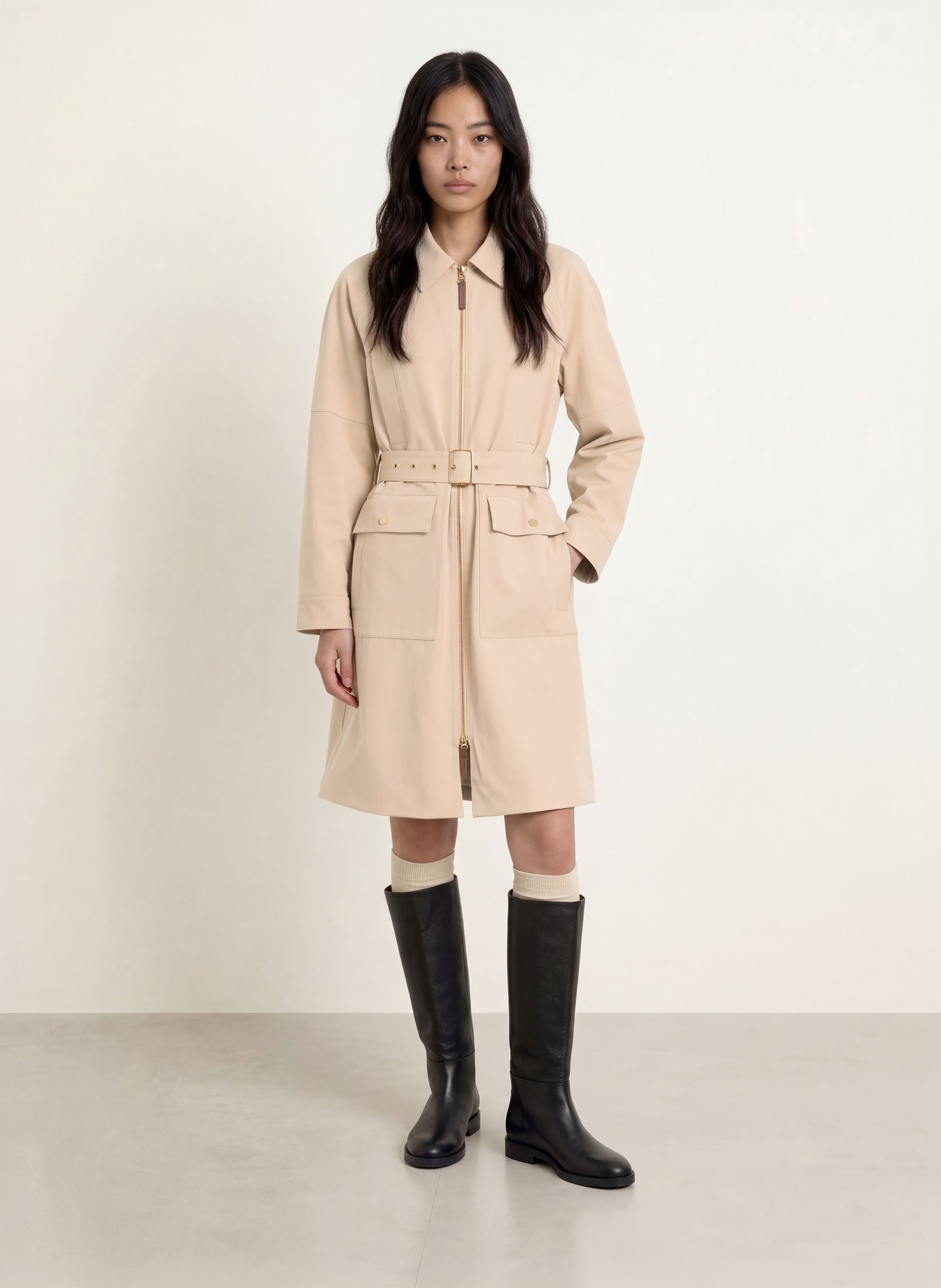 MOS MOSH Trench-coat MMALINE: BEIGE