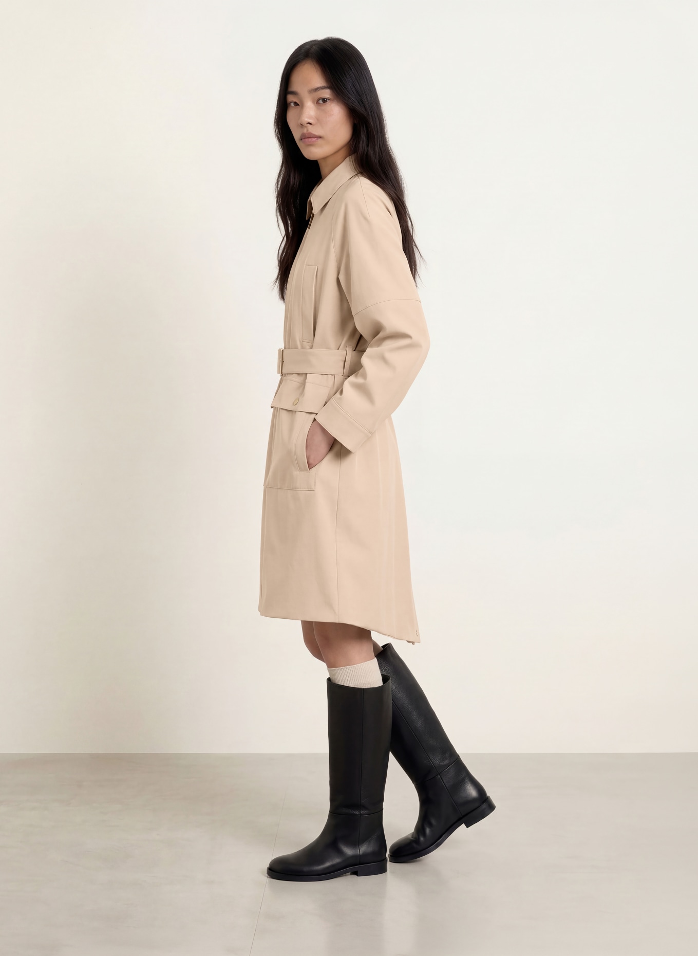 MOS MOSH Trench-coat MMALINE: BEIGE
