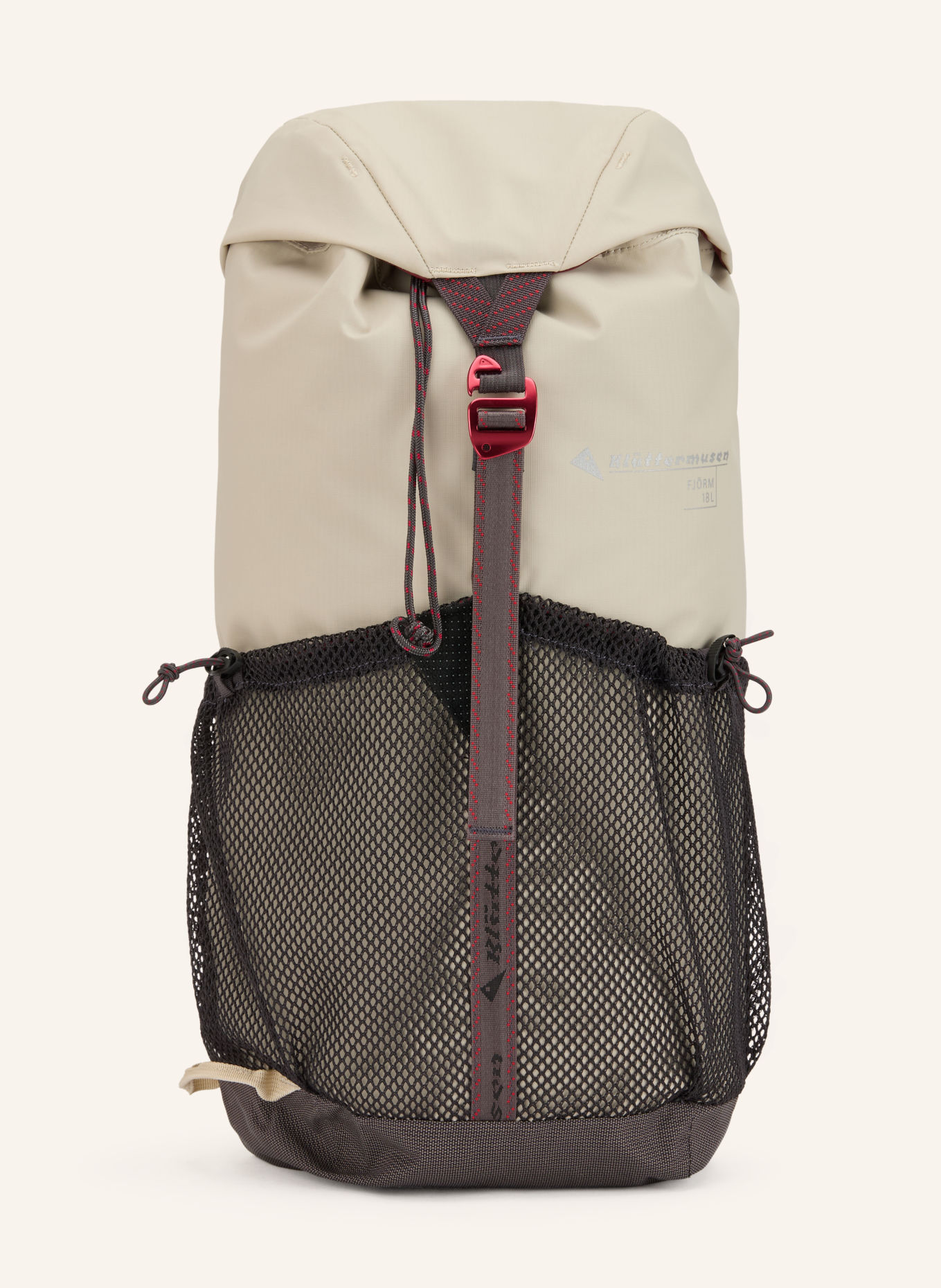 Klättermusen FJÖRM 18-liter Backpack: CREAM / BLACK