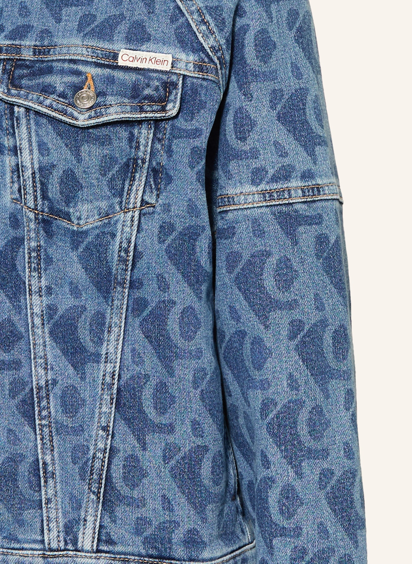 Calvin Klein Veste en jean: 1AA Beckfordblue Aop