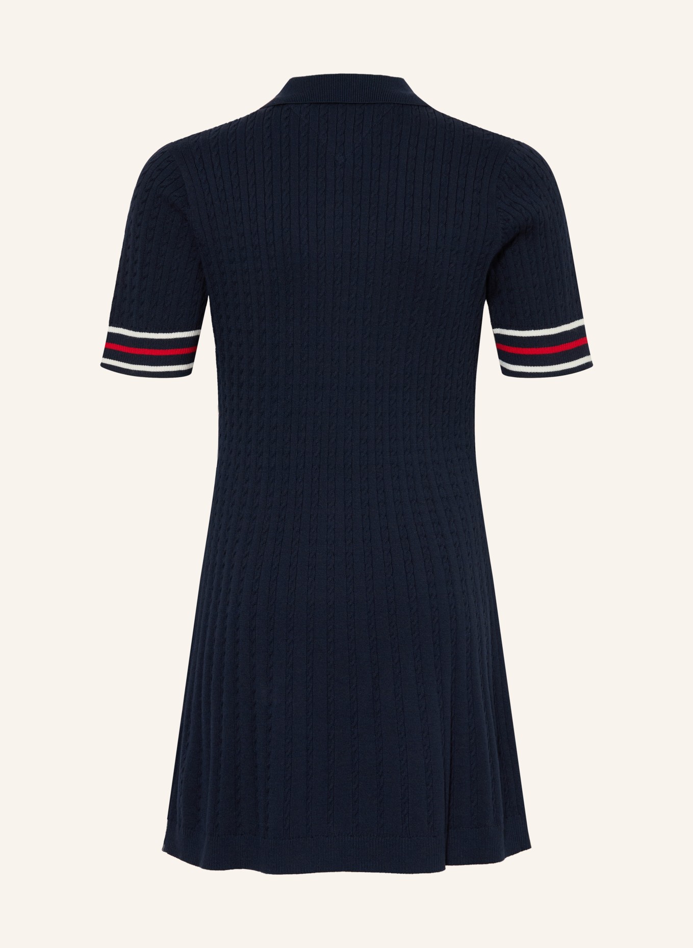 TOMMY HILFIGER Rochie polo din tricot: ALBASTRU ÎNCHIS