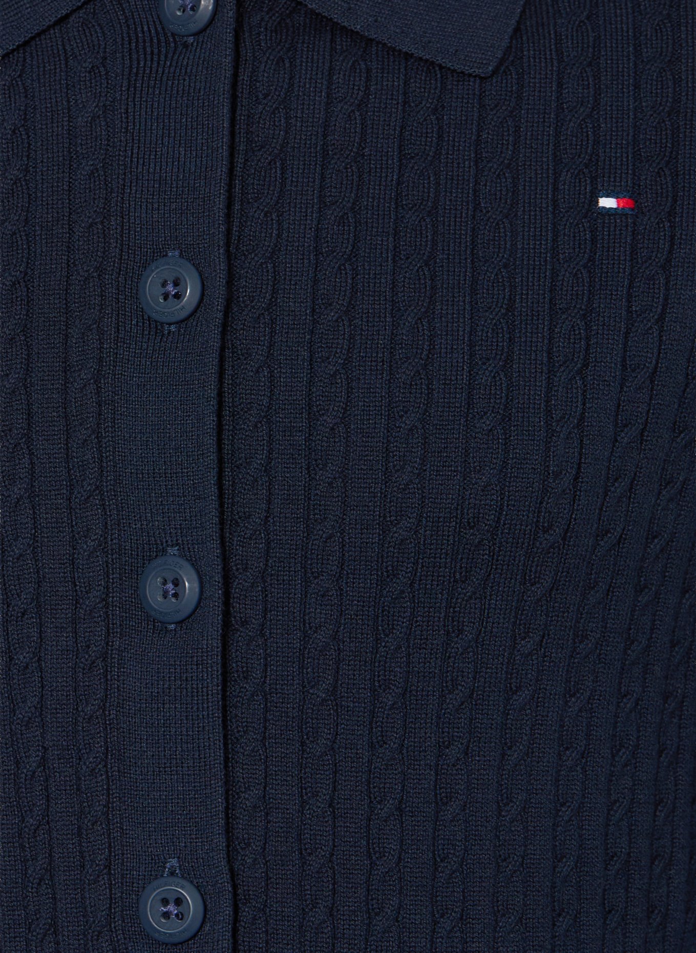 TOMMY HILFIGER Cardigan: ALBASTRU ÎNCHIS