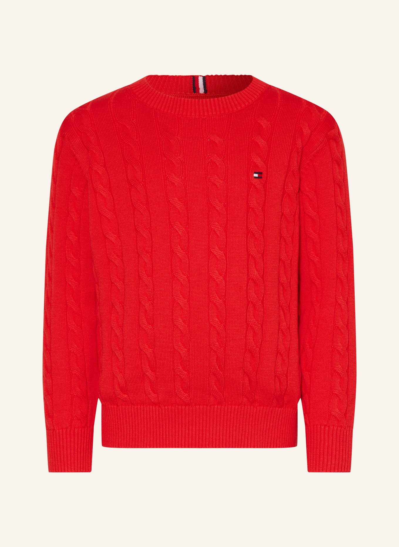 TOMMY HILFIGER Sweaters: RED / DARK BLUE / WHITE