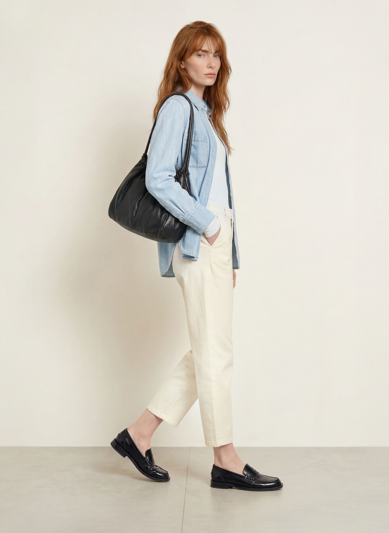 Marc O'Polo Jeansbluse: HELLBLAU