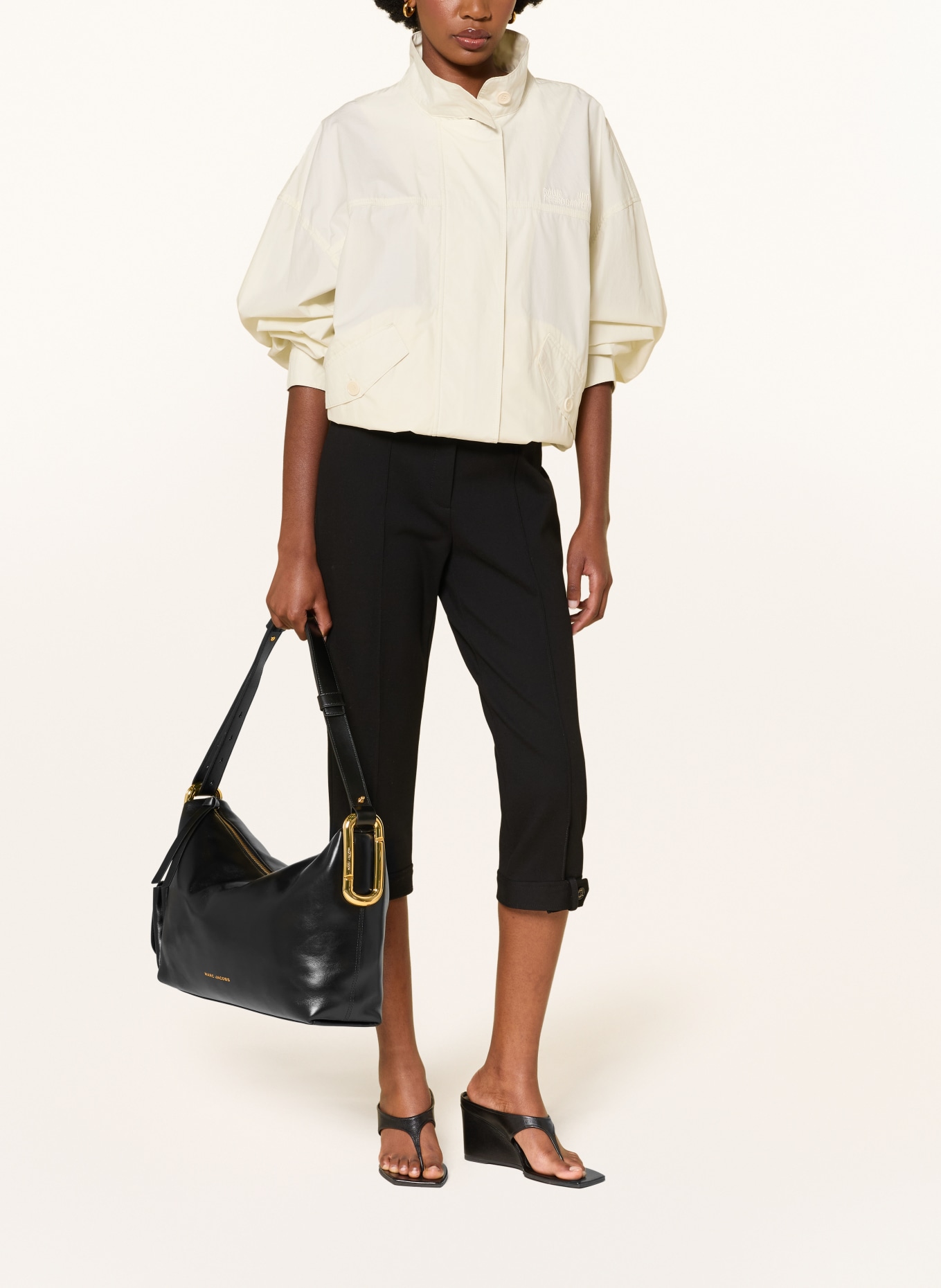 MARC JACOBS Bucket bag THE SCENE LARGE SHOULDER BAG: BLACK / GOLD