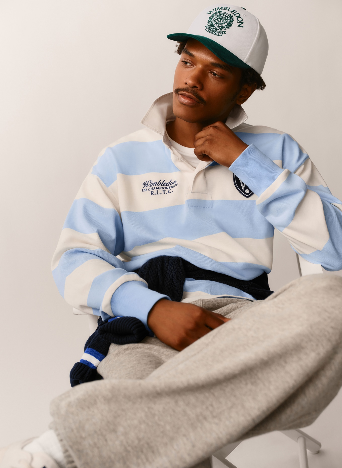 POLO RALPH LAUREN Čepice: BÍLÁ / ZELENÁ