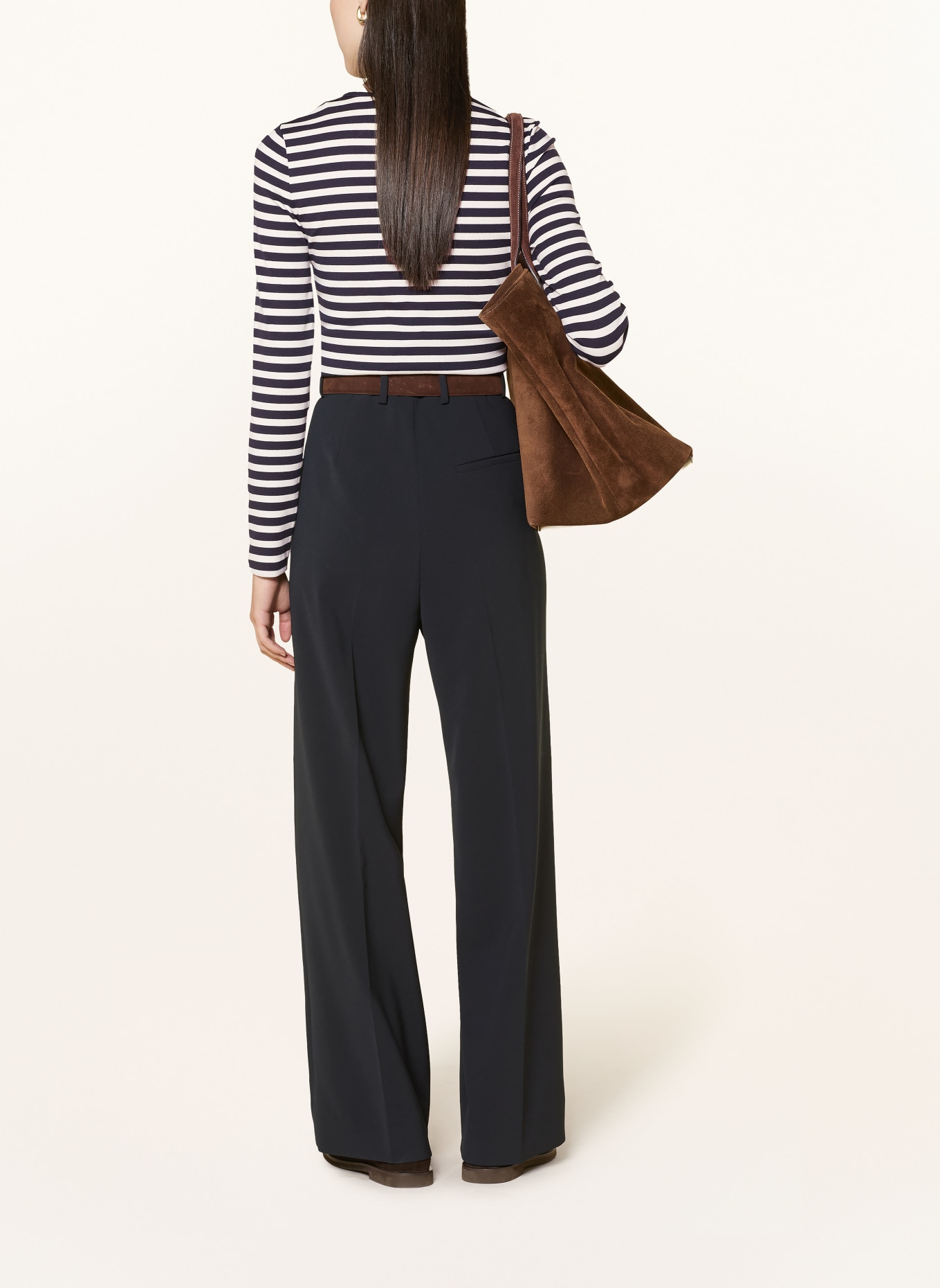 GANT long-sleeved shirt: DARK BLUE / WHITE