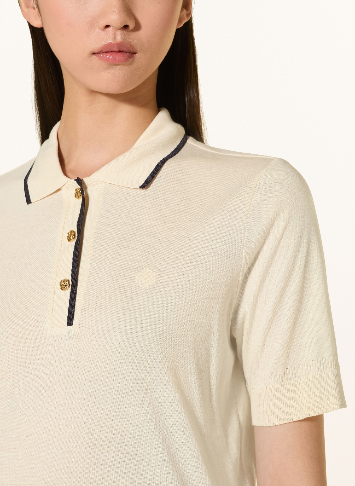 GANT Strick-Poloshirt: CREME