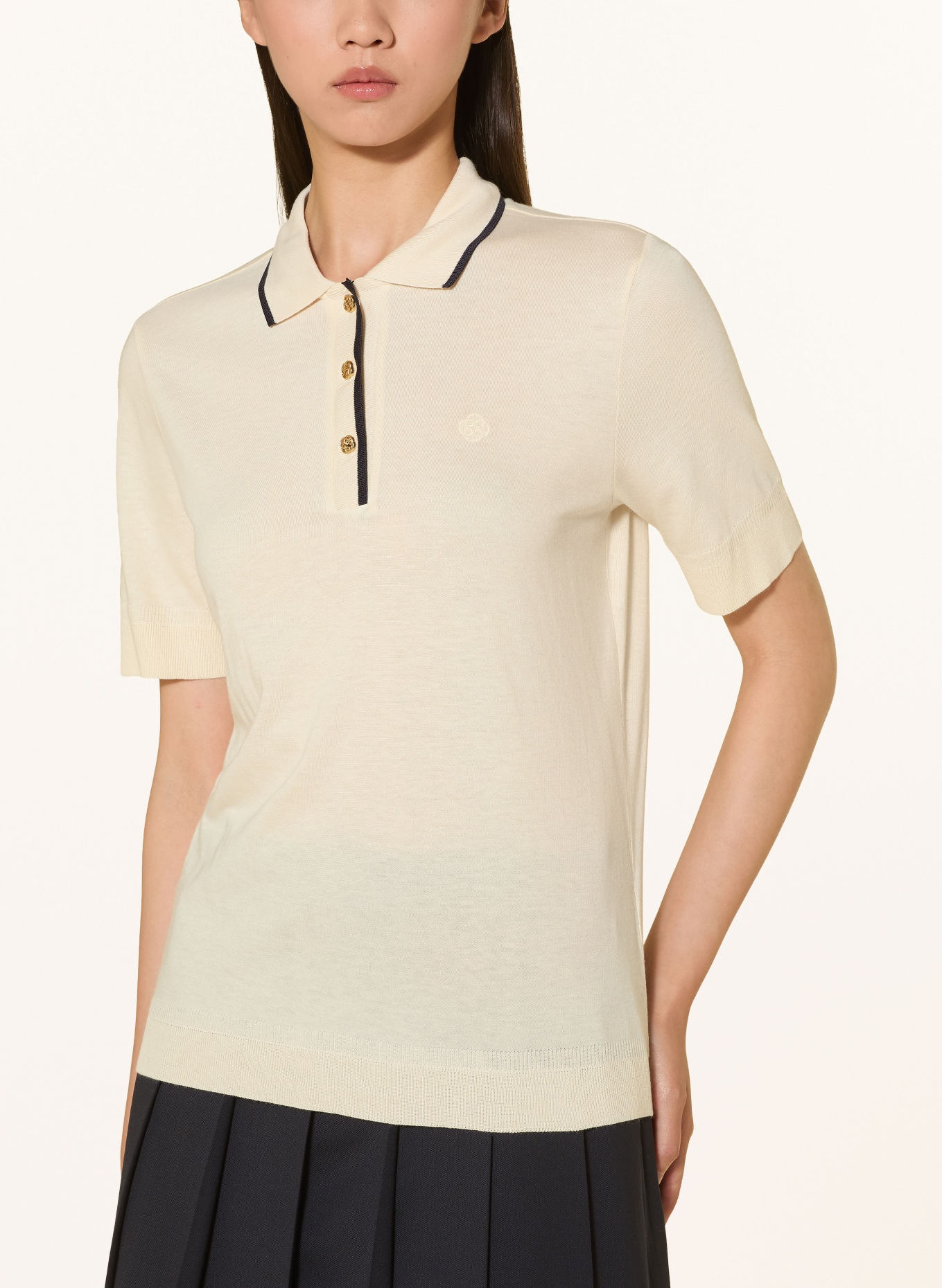 GANT Strick-Poloshirt: CREME