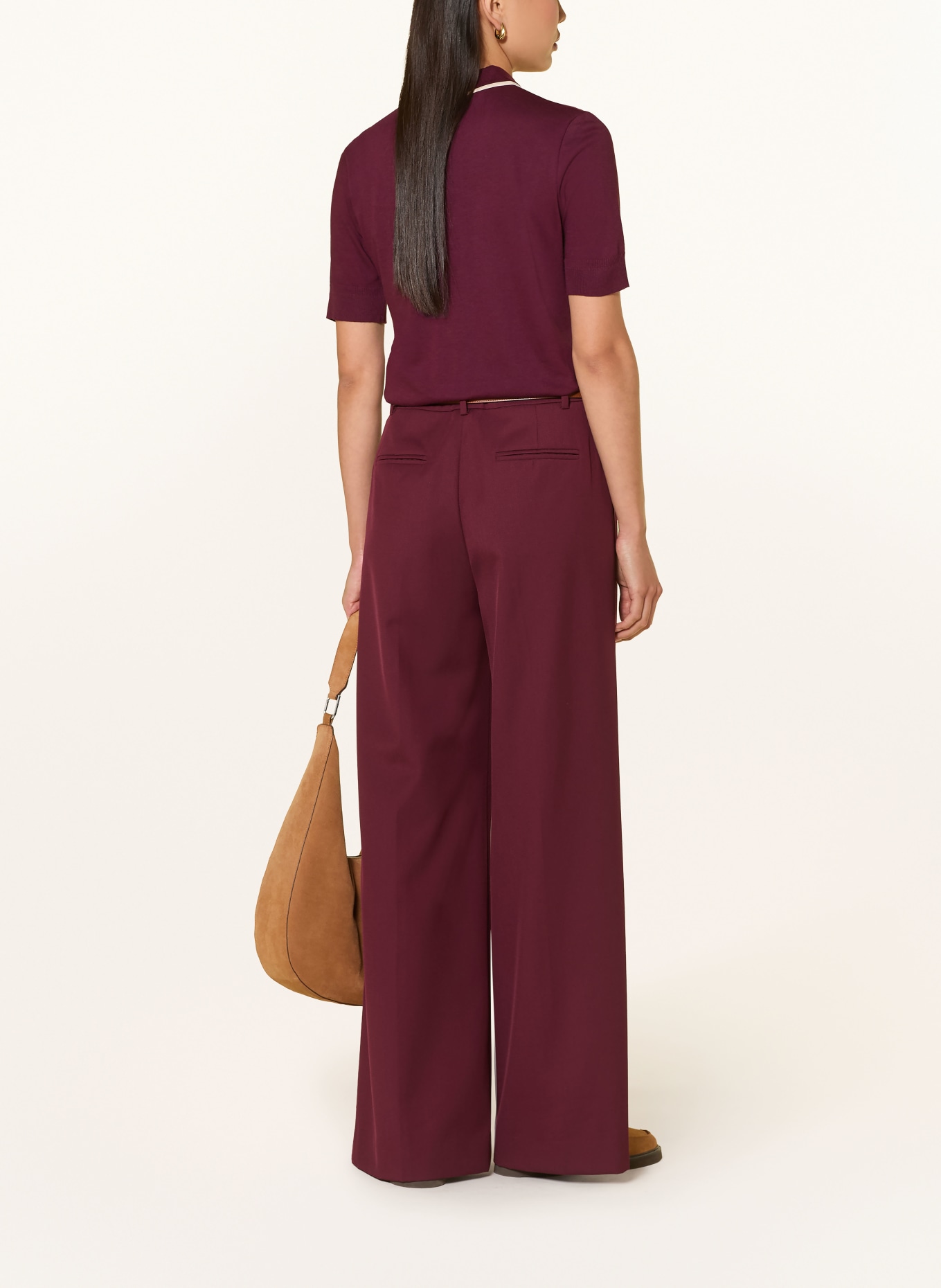 GANT Strick-Poloshirt: DUNKELLILA