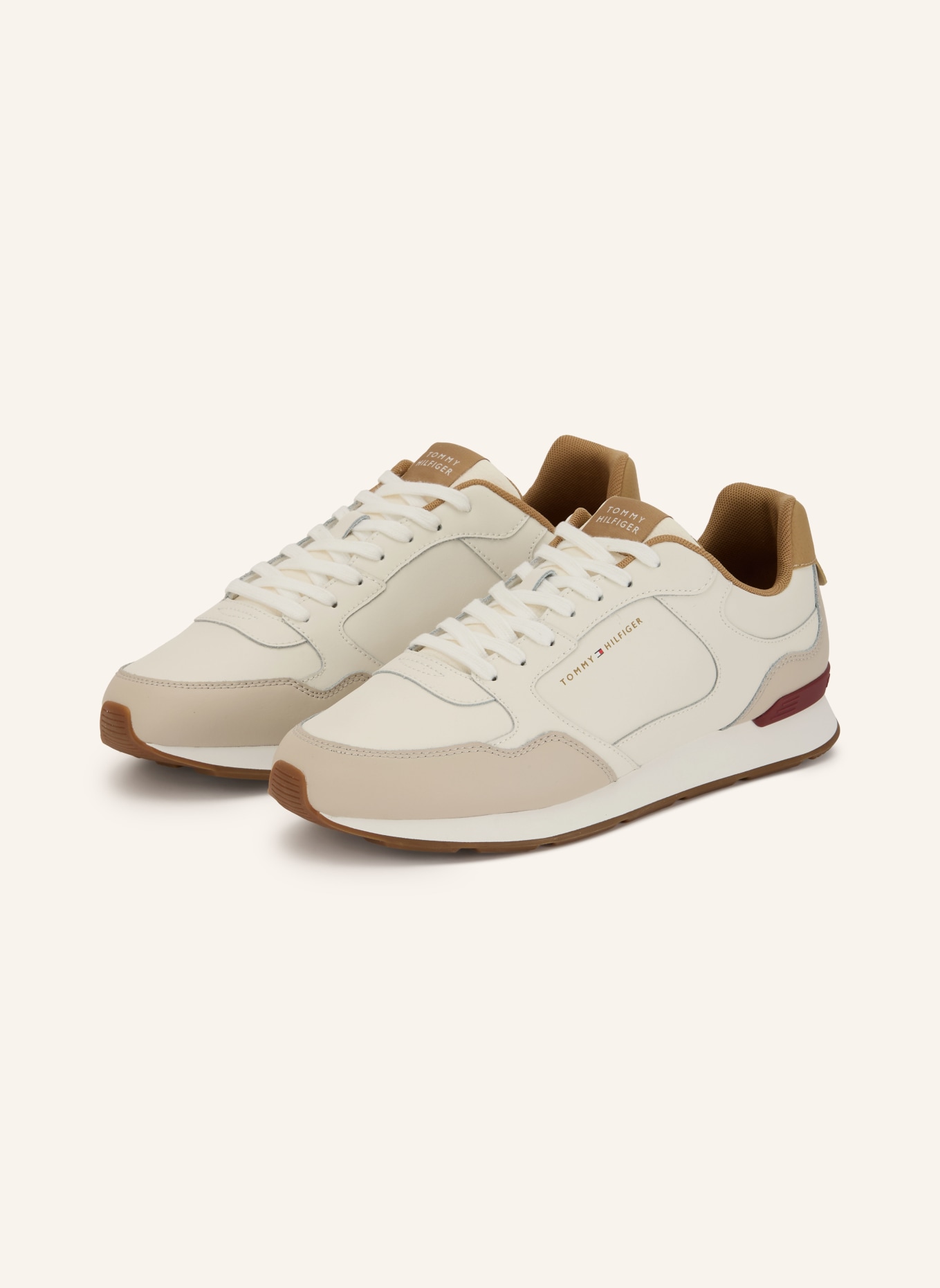 TOMMY HILFIGER Sneakers: VIT / LJUSBRUN