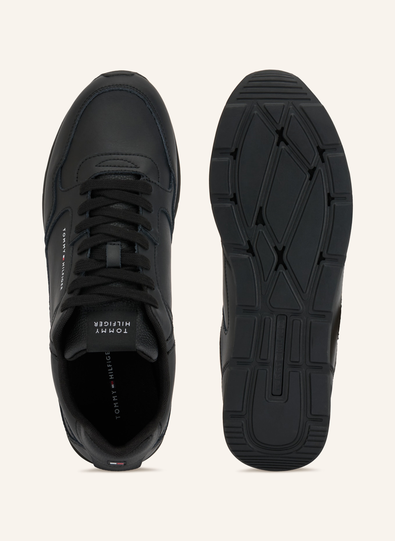TOMMY HILFIGER Sneakers: SVART