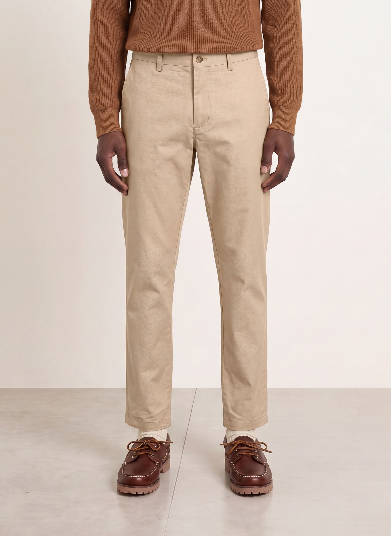 TOMMY HILFIGER Chino DENTON Regular Fit: LICHTBRUIN