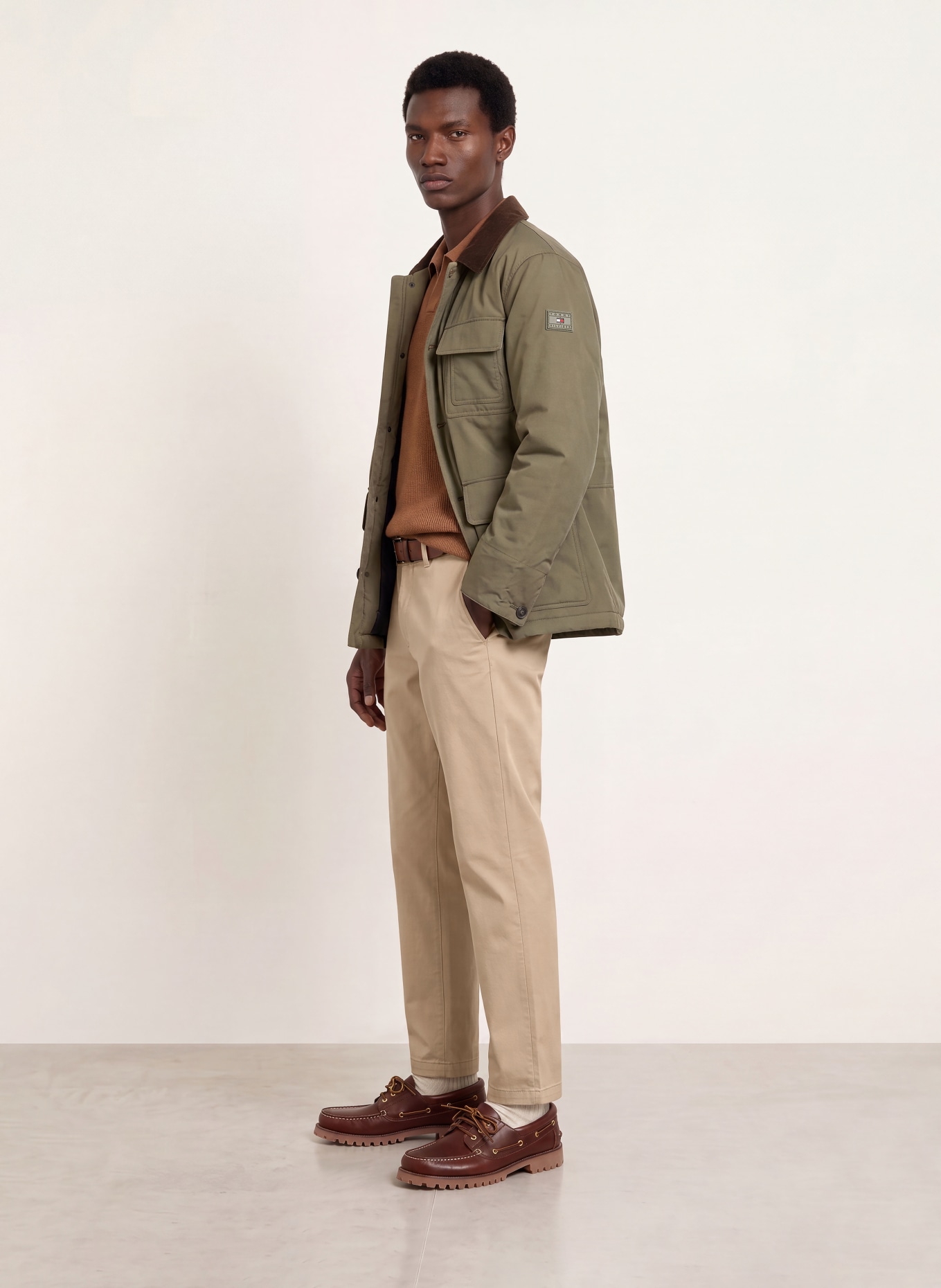TOMMY HILFIGER Chino DENTON Regular Fit: LICHTBRUIN