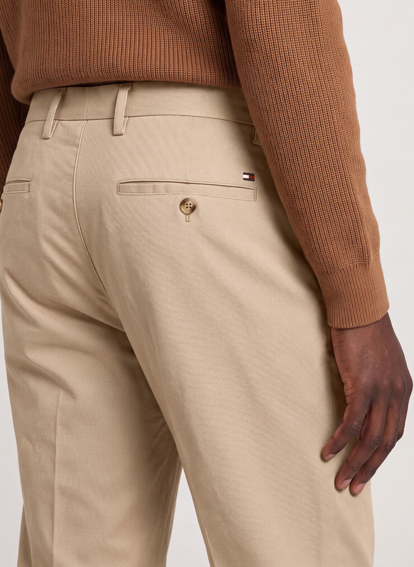 TOMMY HILFIGER Chino DENTON Regular Fit: LICHTBRUIN