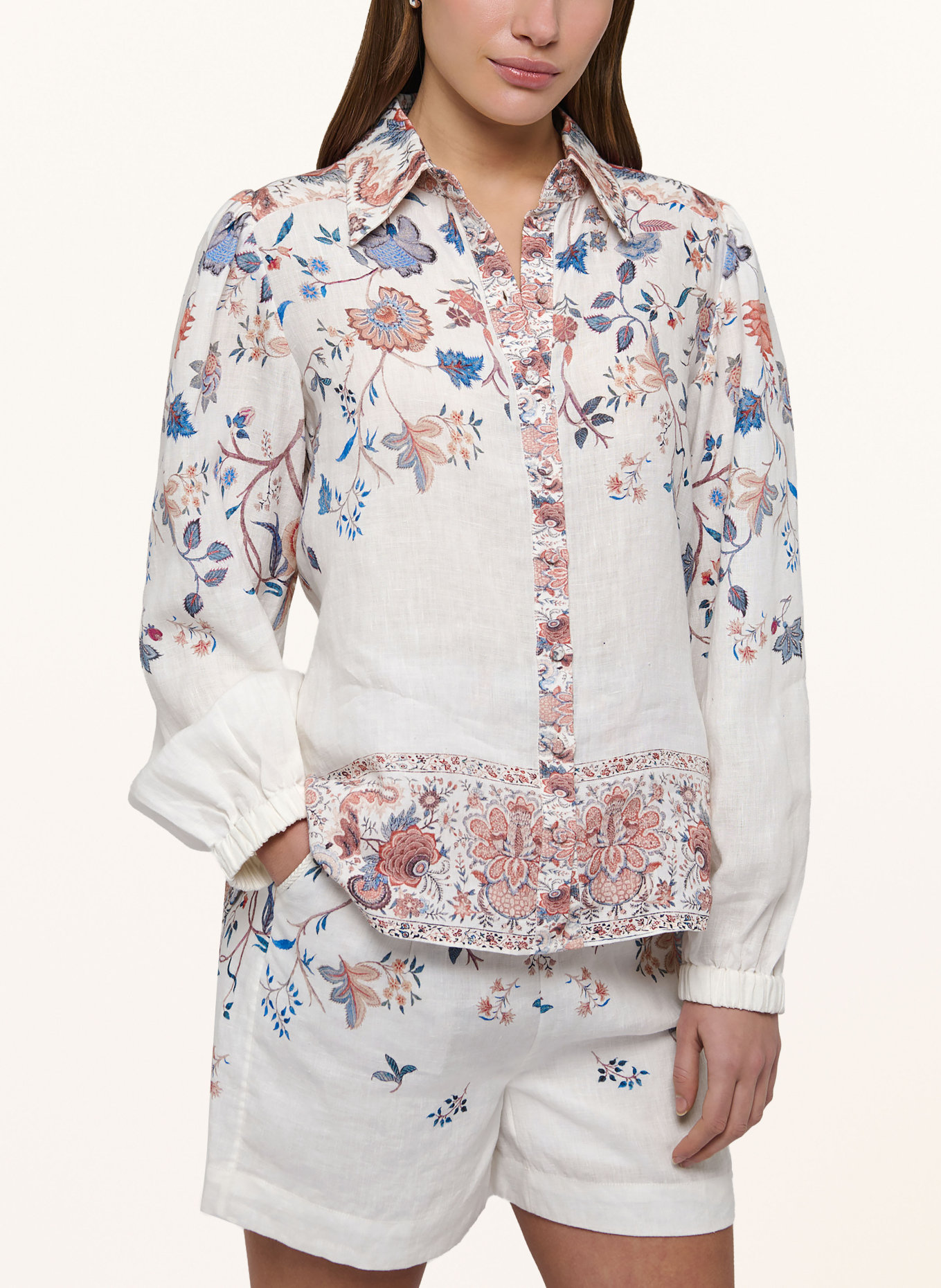 dea kudibal Hemdbluse SIOMADEA aus Leinen: WEISS / ROT / BLAU