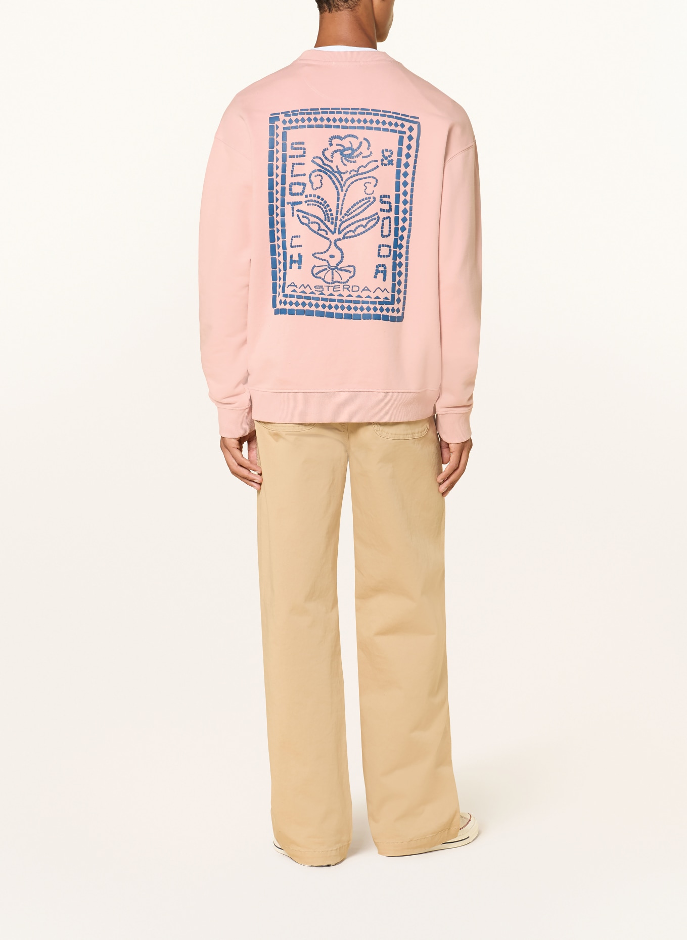 SCOTCH & SODA Sweatshirt: GAMMELROSA / BLÅ