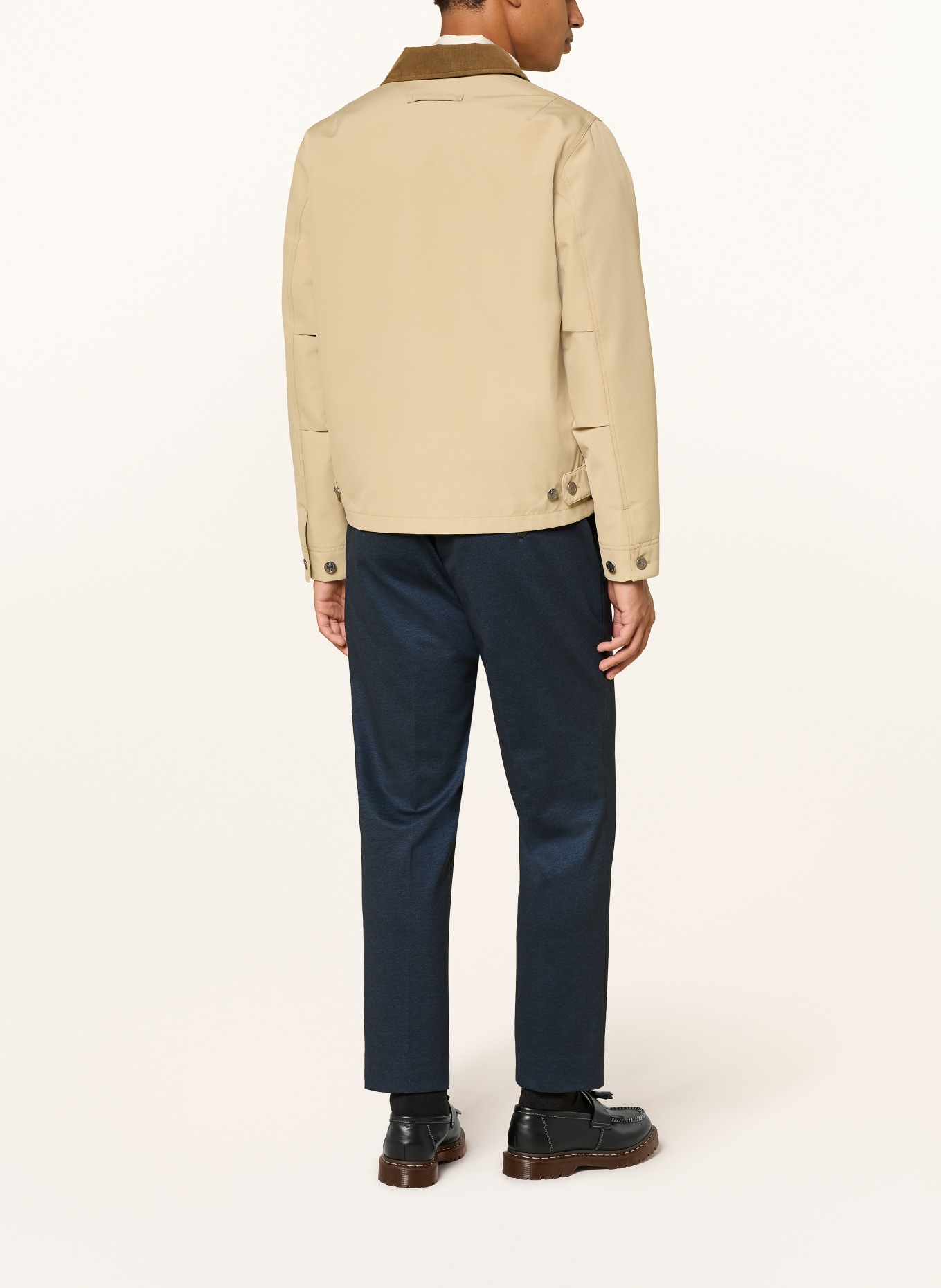 SCOTCH & SODA Chino FINCH coupe slim: BLEU FONCÉ