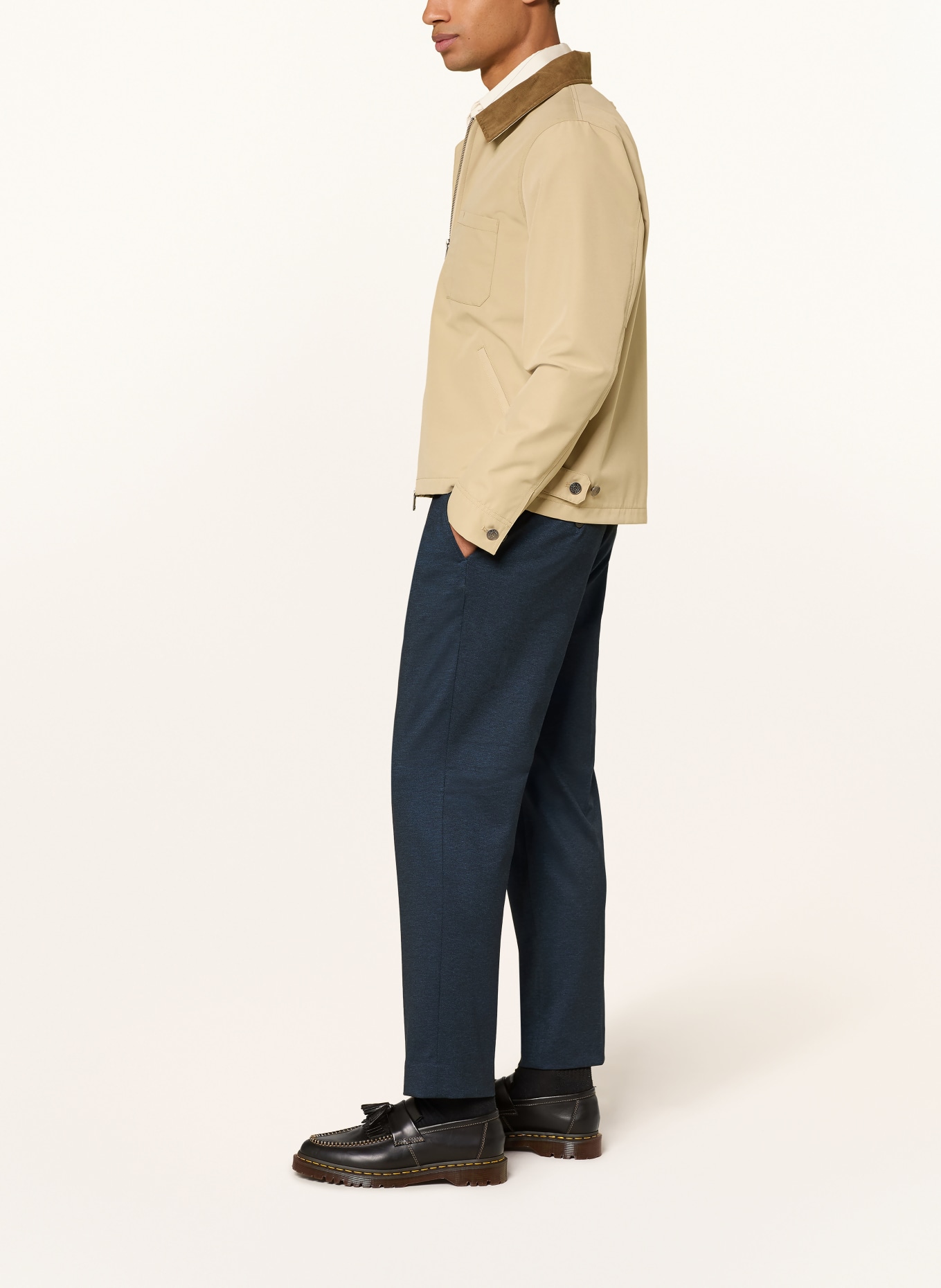 SCOTCH & SODA Chino FINCH coupe slim: BLEU FONCÉ