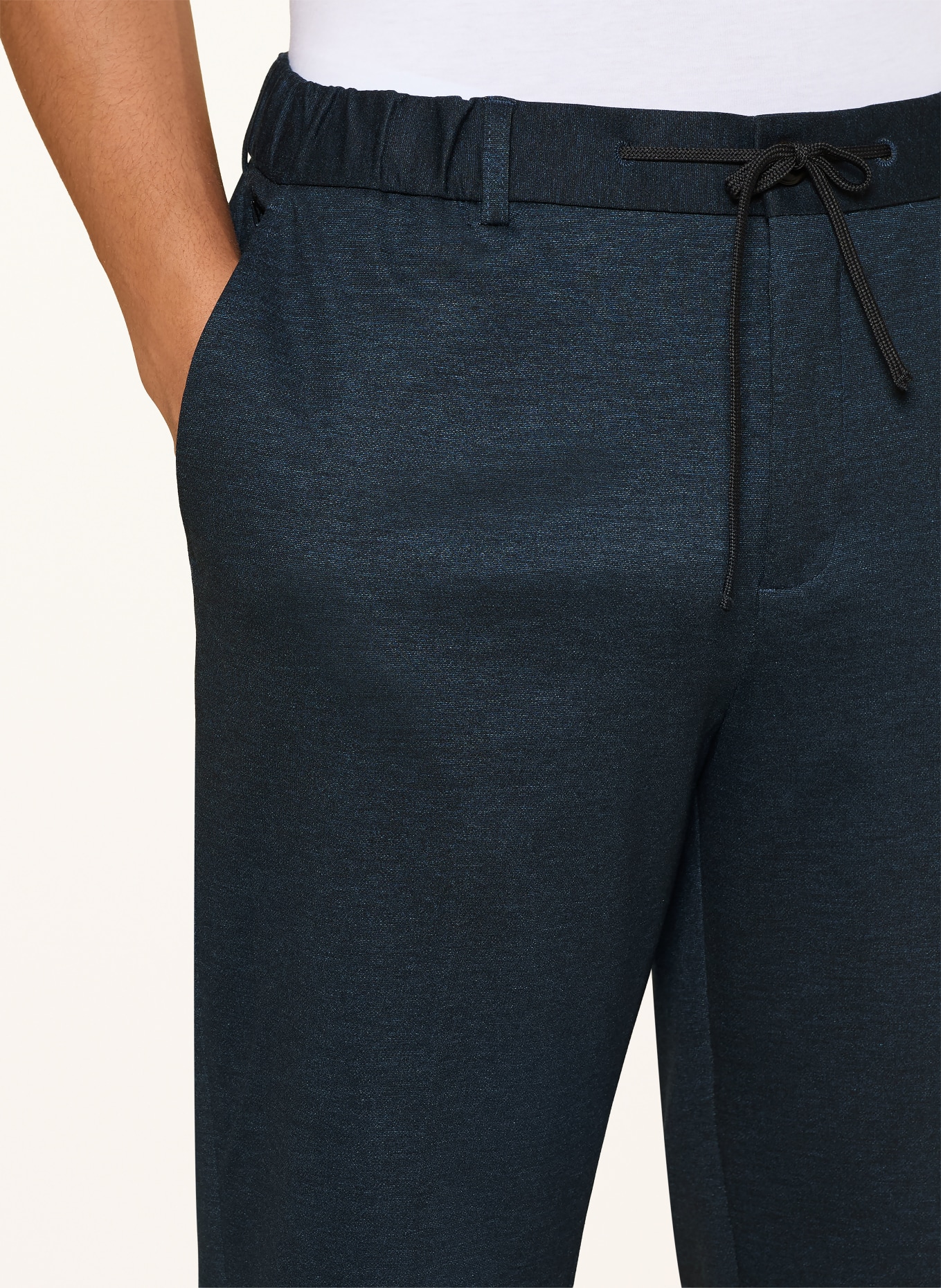 SCOTCH & SODA Chino FINCH coupe slim: BLEU FONCÉ