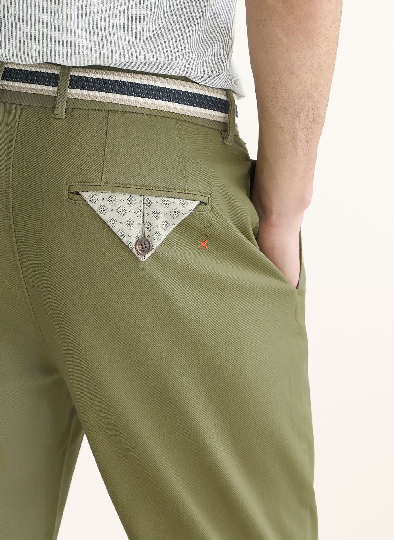 SCOTCH & SODA Chino WARREN Extra Slim Fit: OLIVEN