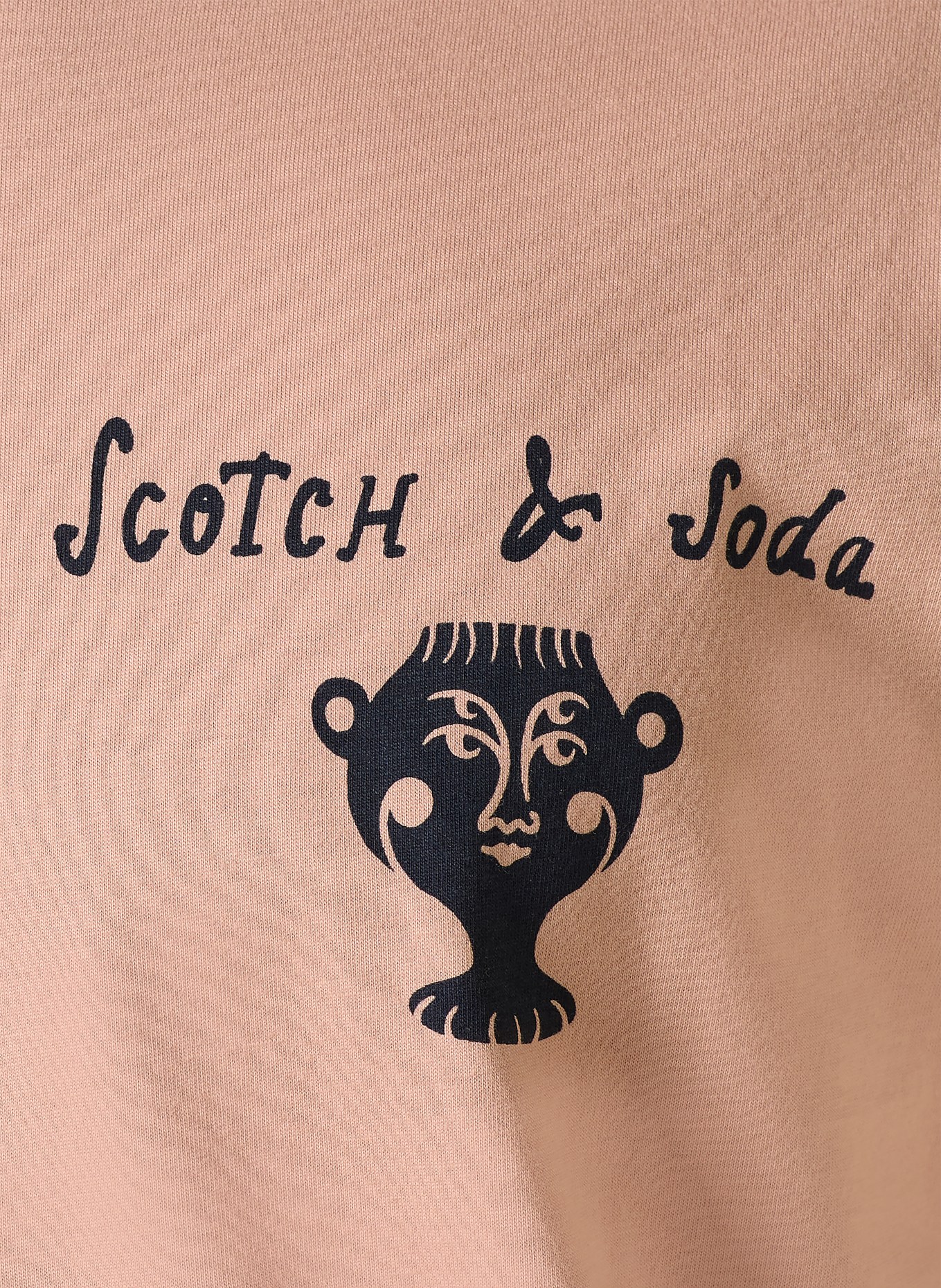 SCOTCH & SODA T-shirt: OR ROSÉ / BLEU FONCÉ / BLEU