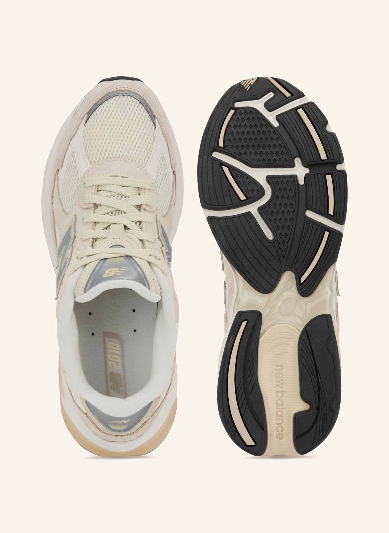 new balance Sneakers 2010: BEIGE / SILVER / CREAM