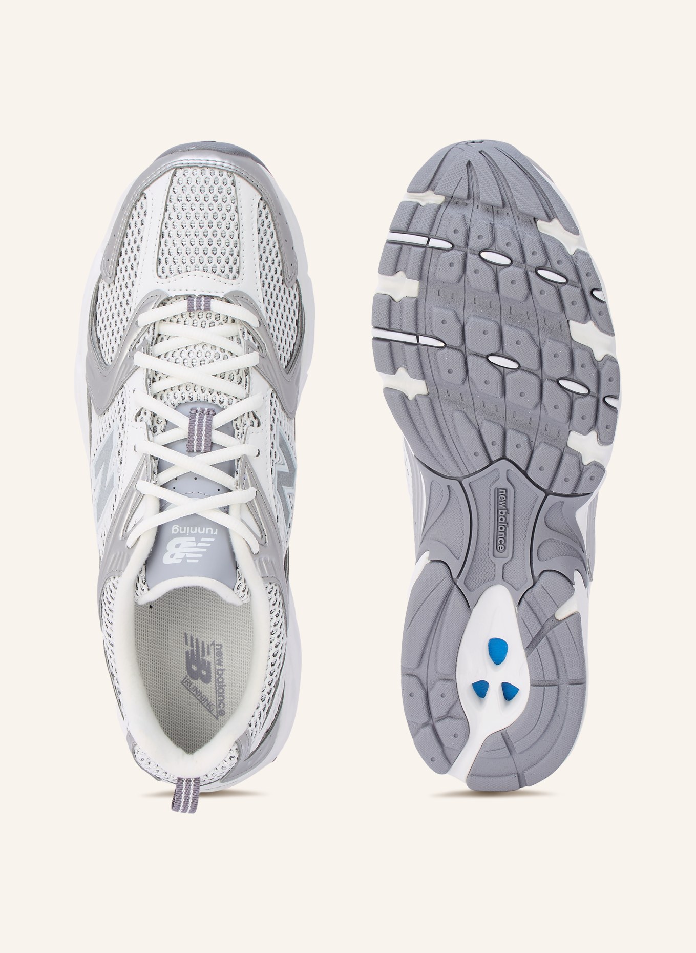 new balance Sneakersy 530: SZARY / SREBRNY / BIAŁY
