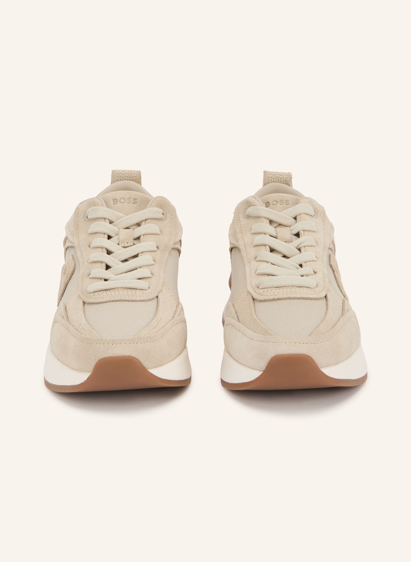 BOSS ICON Sneakers: BEIGE