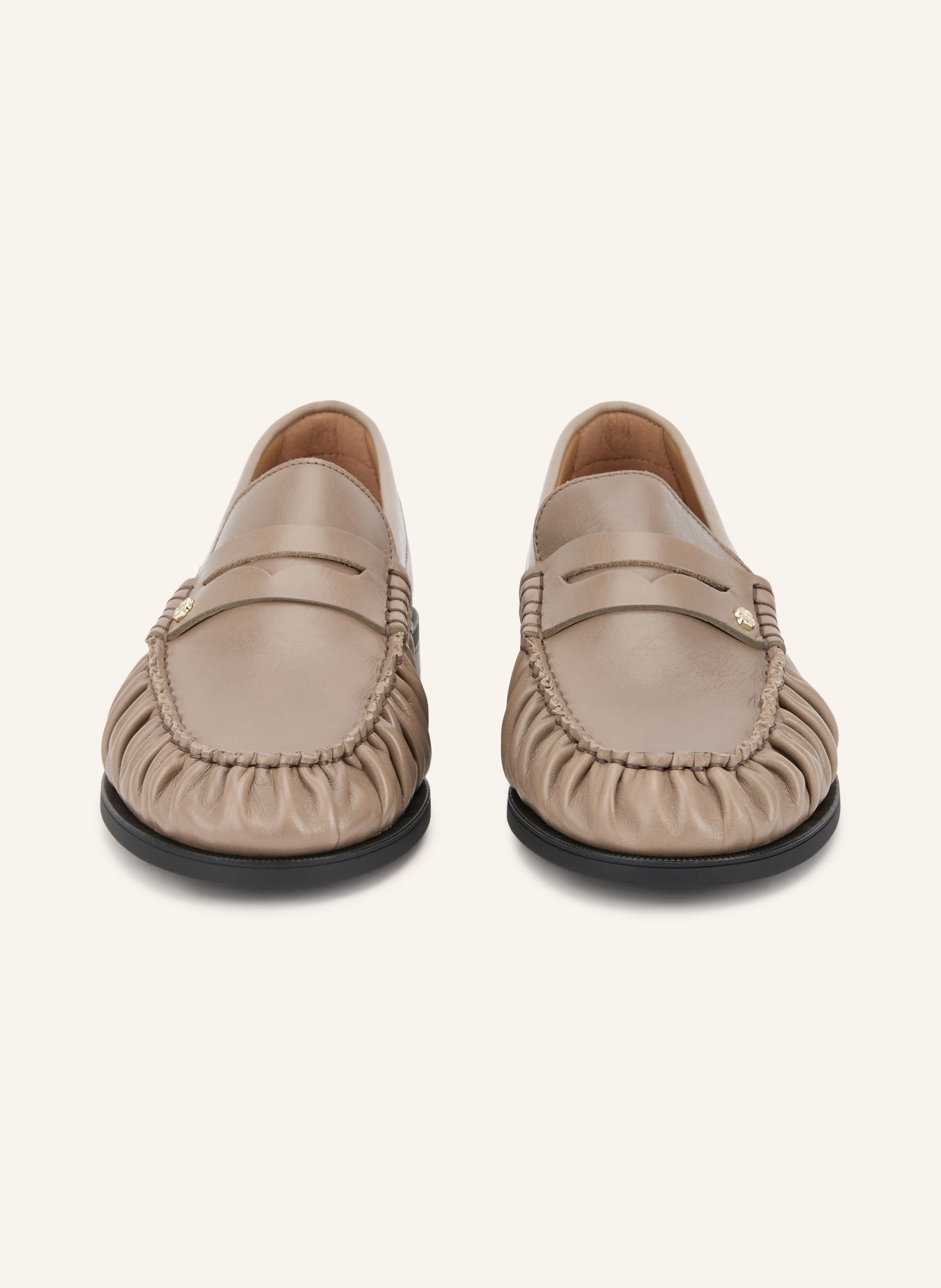 BOSS Loafers à barrette LYCIA: TAUPE