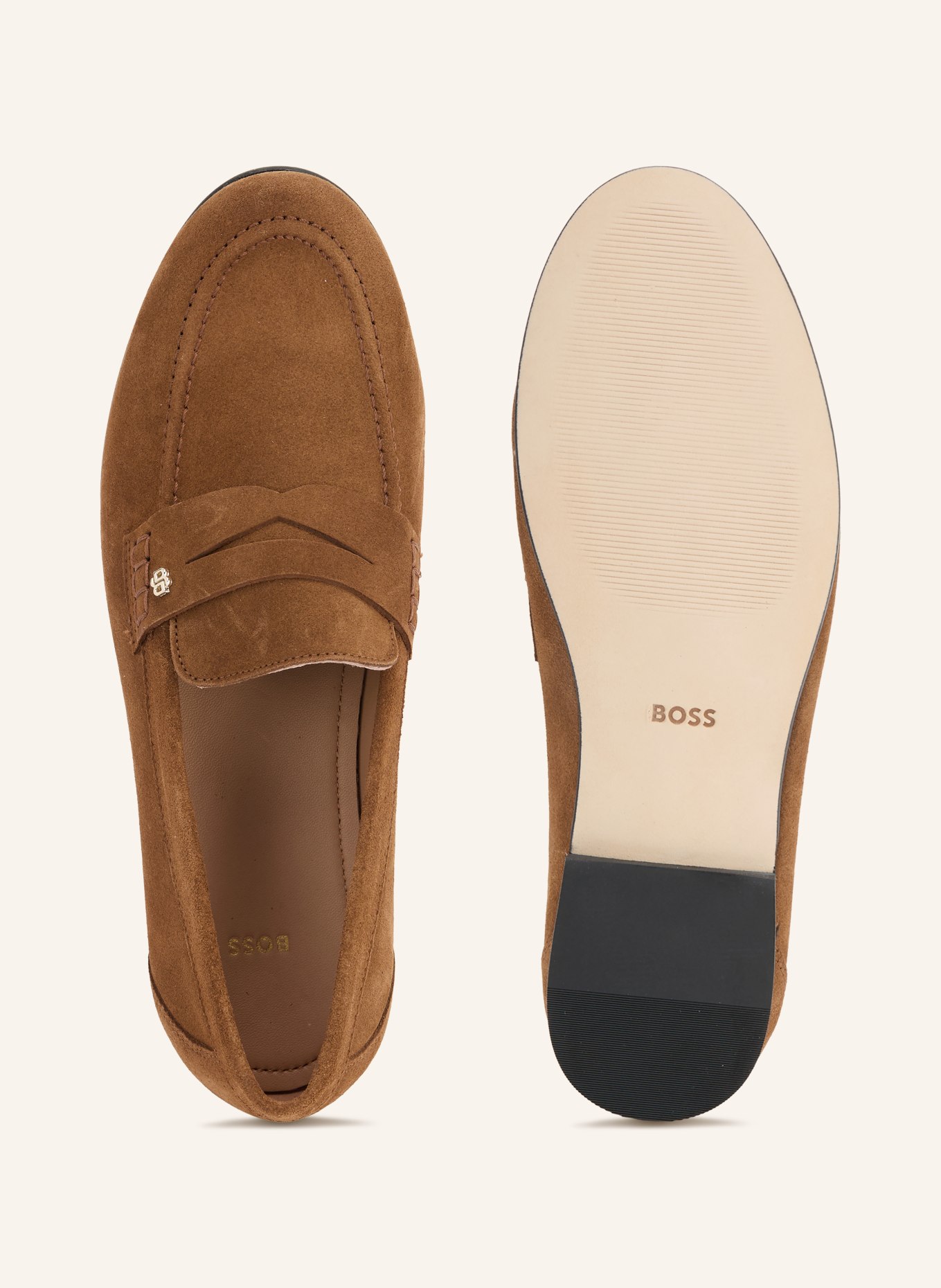 BOSS Pennyloafer JADEY: BRUIN / GOUD